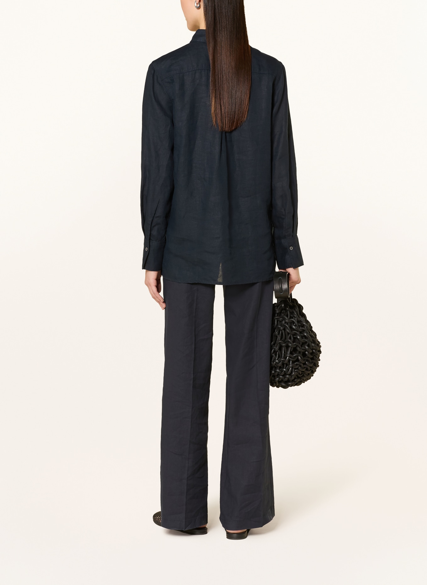 Marc O'Polo Bluzka z lnu: GRANATOWY