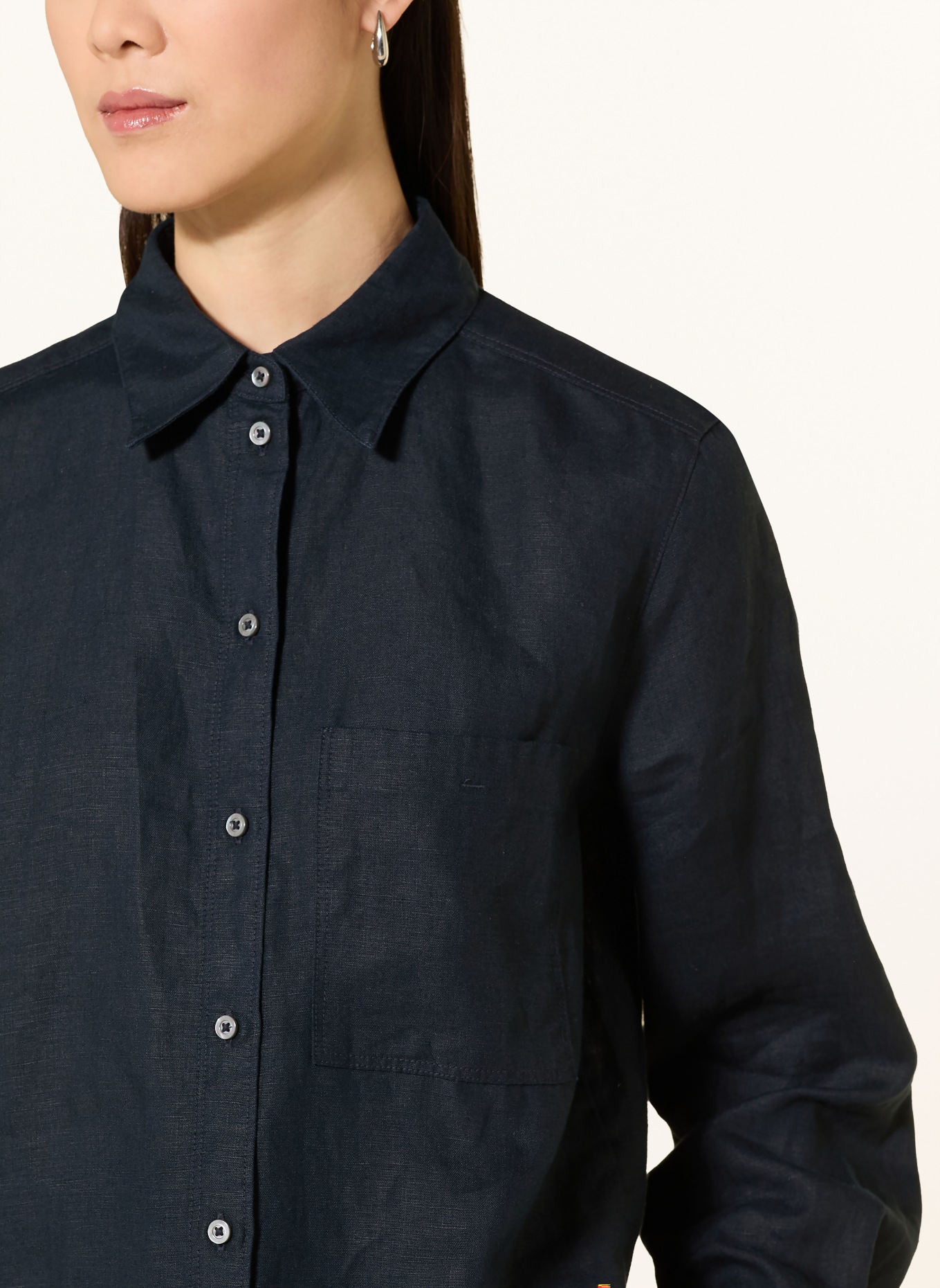 Marc O'Polo Bluzka z lnu: GRANATOWY