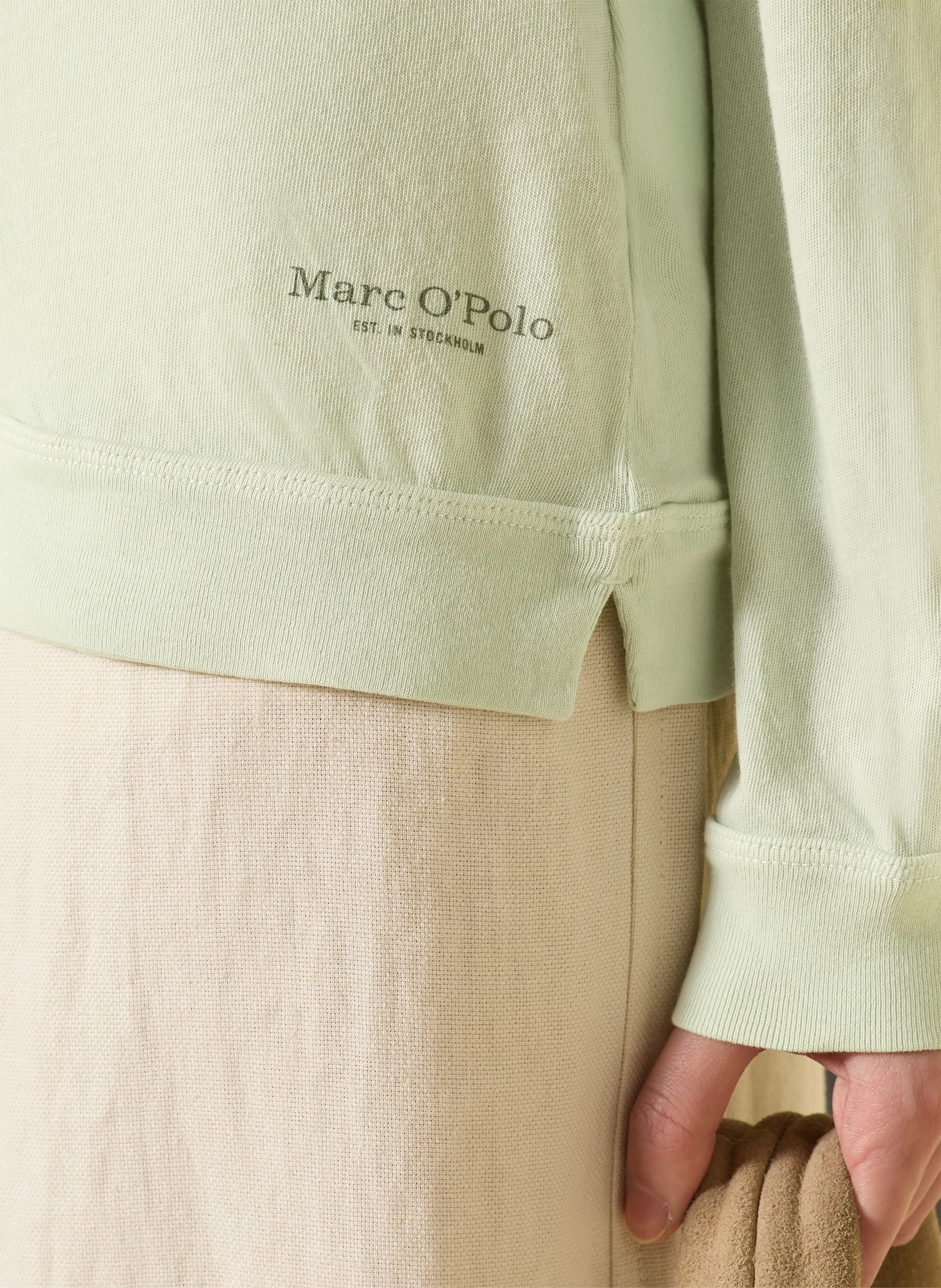 Marc O'Polo T-shirt met lange mouwen: MINT