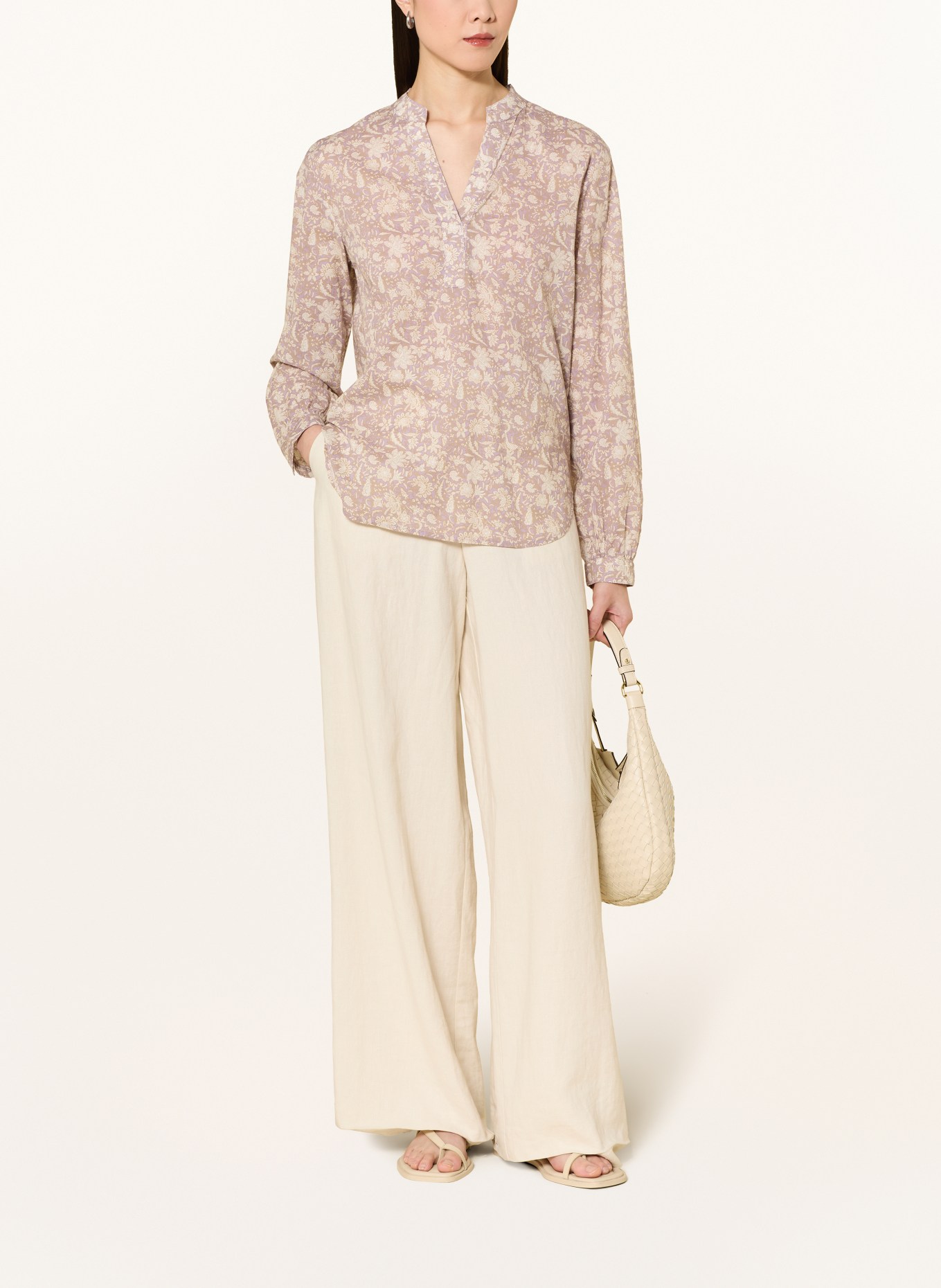 Marc O'Polo blouse: LICHTPAARS / BEIGE / CRÈME