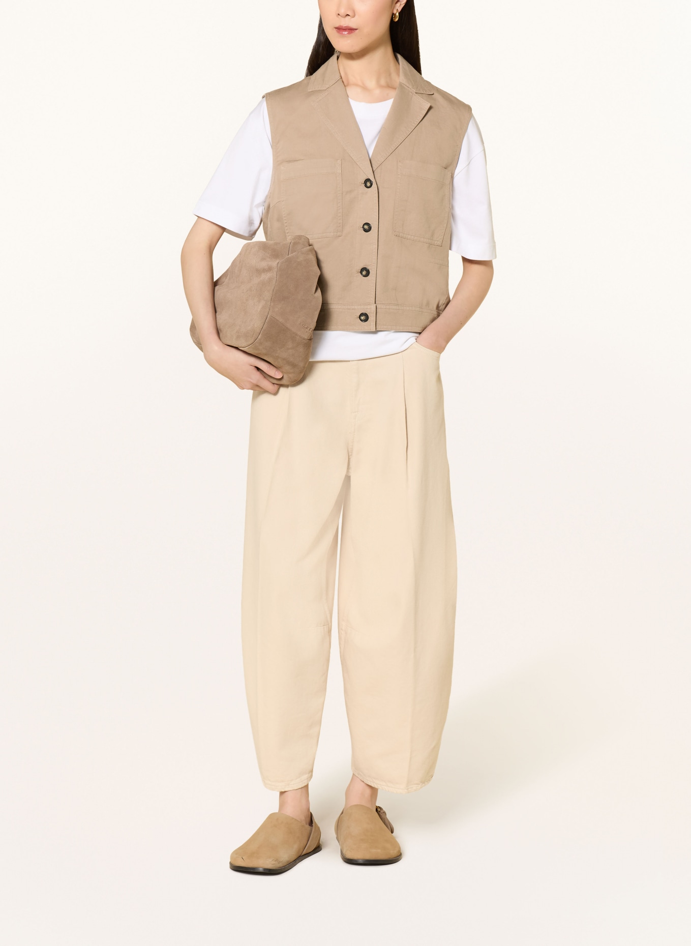 Marc O'Polo blazervest: BEIGE
