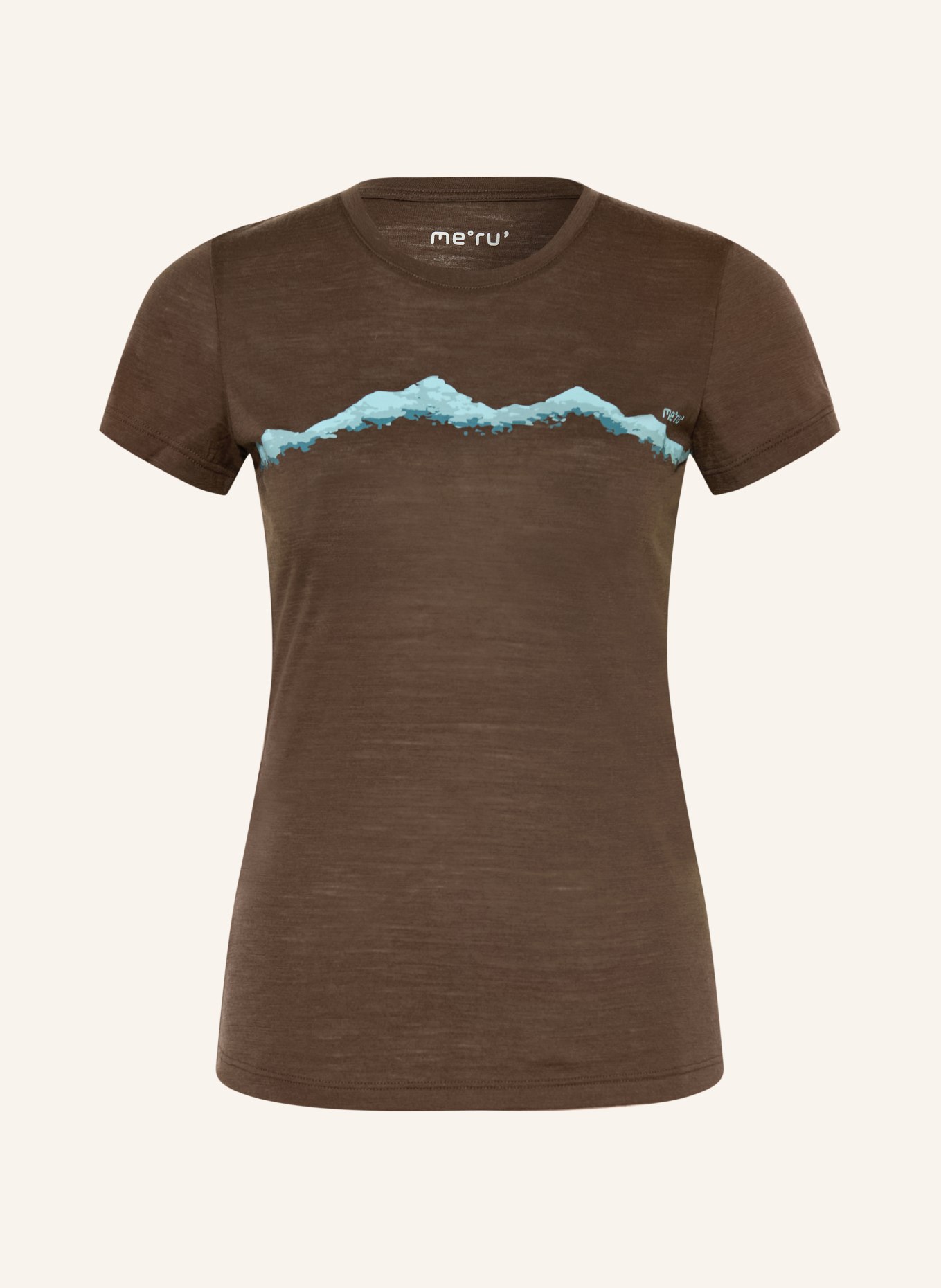 me°ru' T-shirt NELAS: MARRON FONCÉ