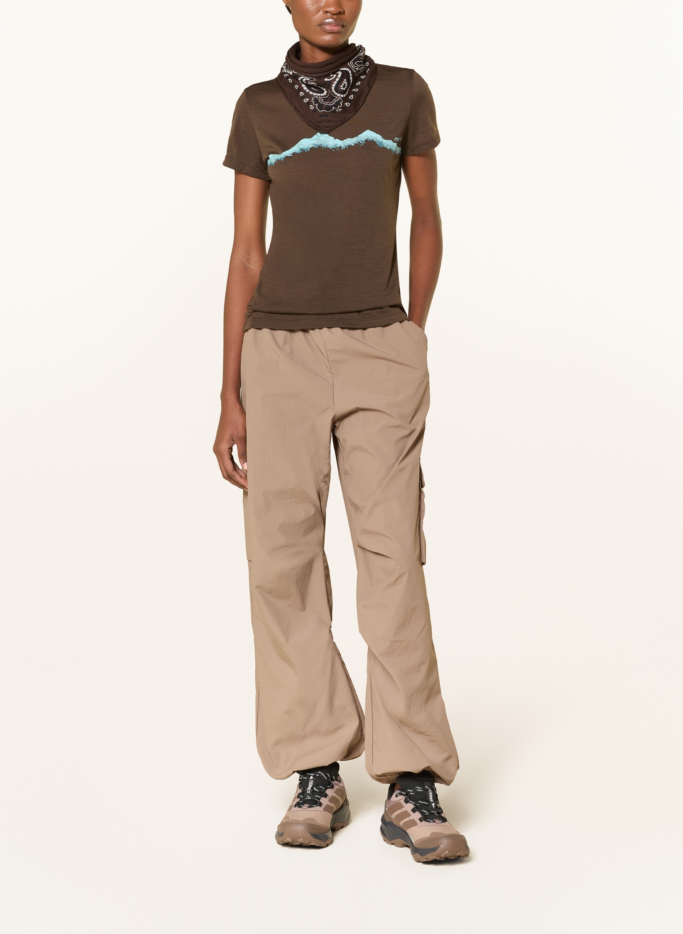 me°ru' T-shirt NELAS: MARRON FONCÉ