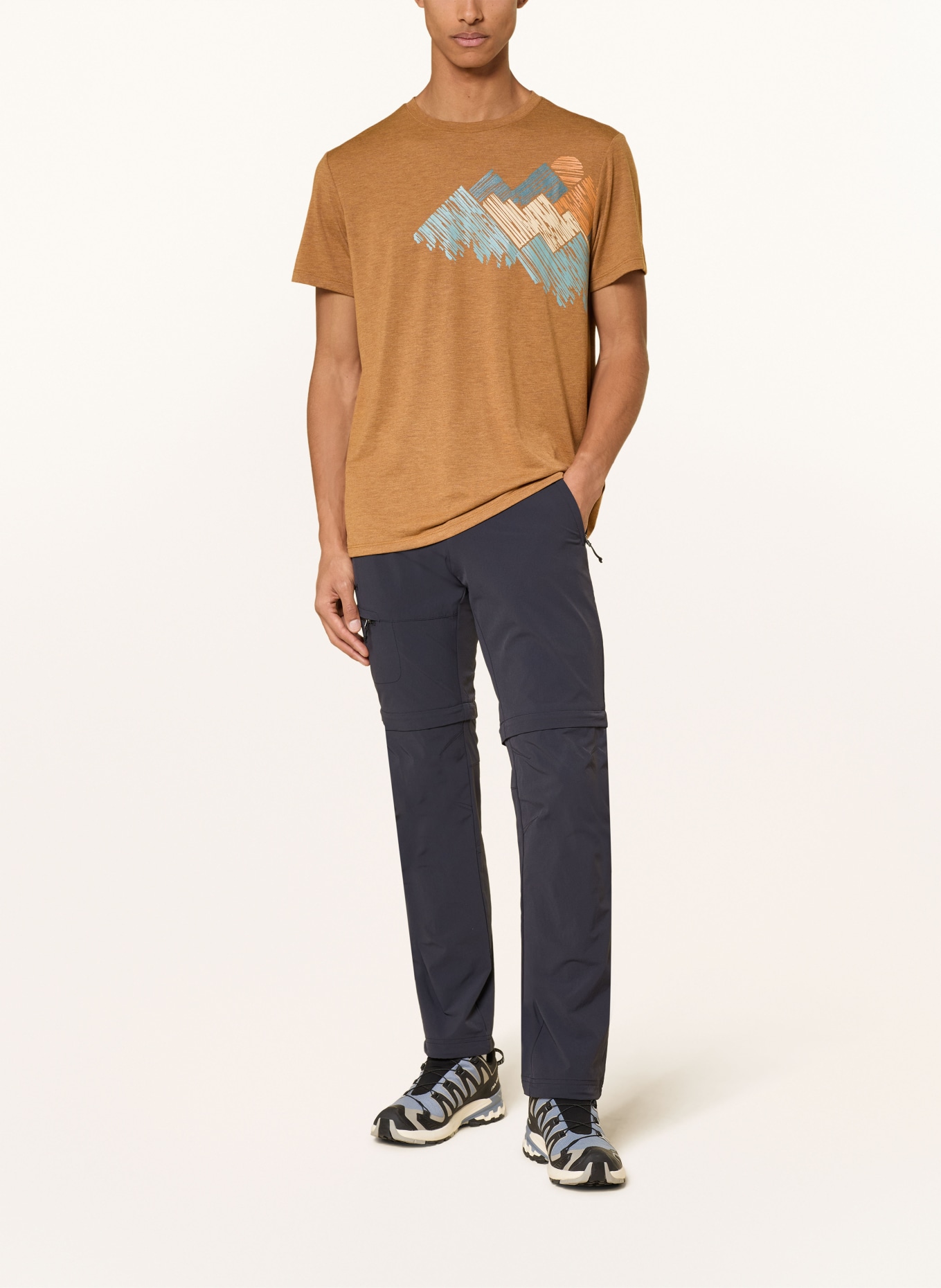 me°ru' T-shirt MOZELOS: COGNAC