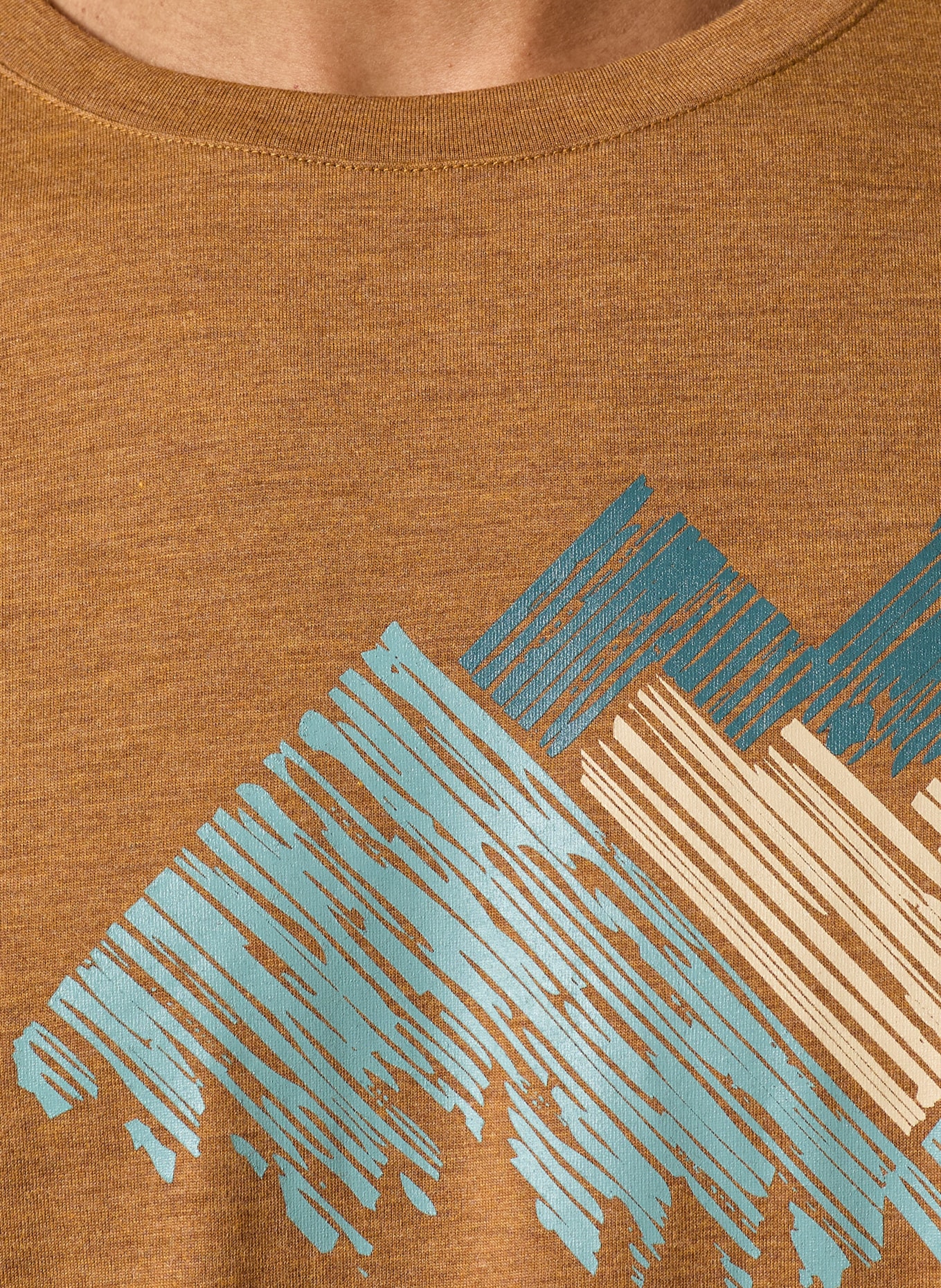 me°ru' T-shirt MOZELOS: COGNAC