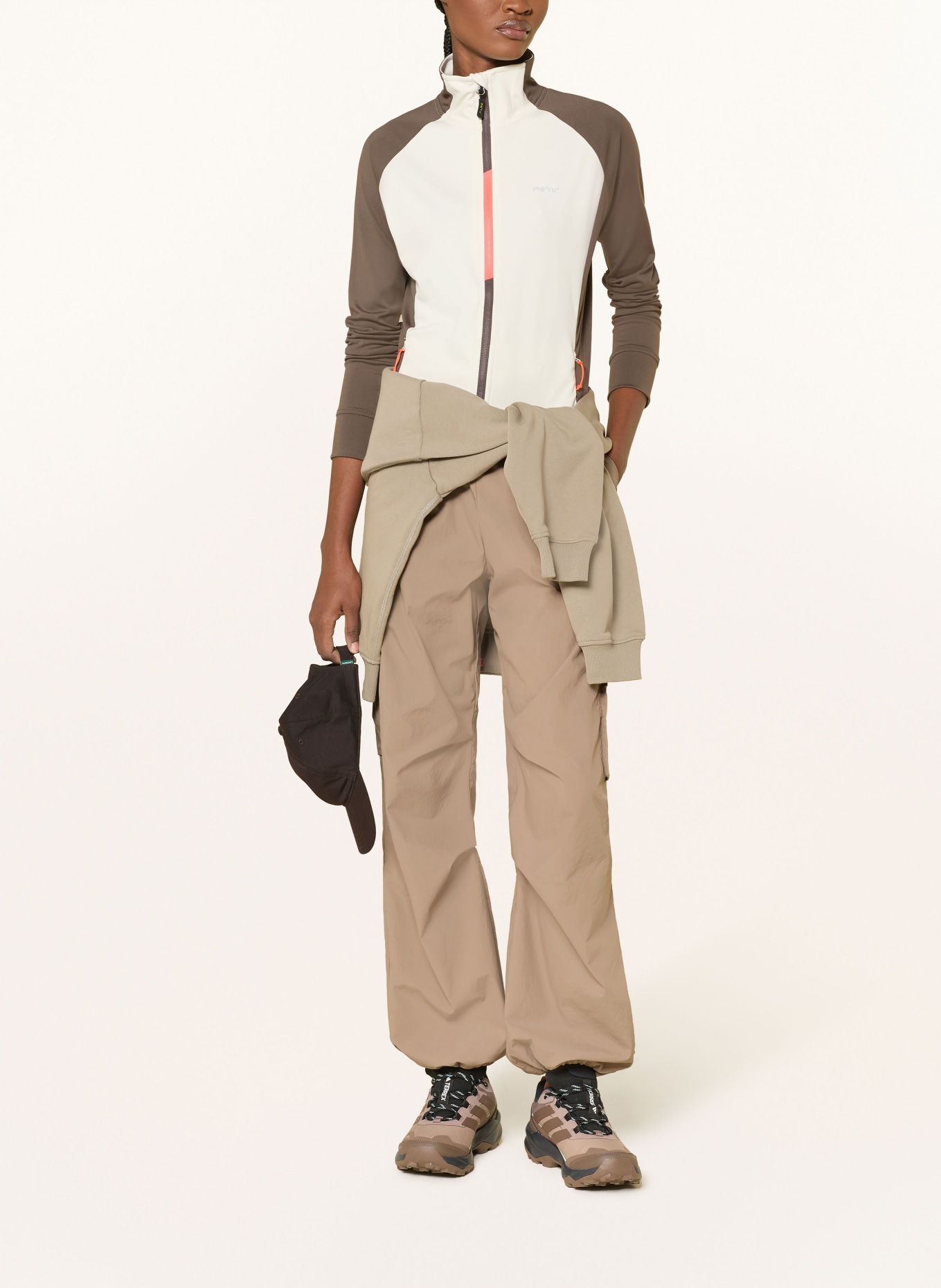 me°ru' MONTIJO-tussenlaagjas: CRÈME / KAKI