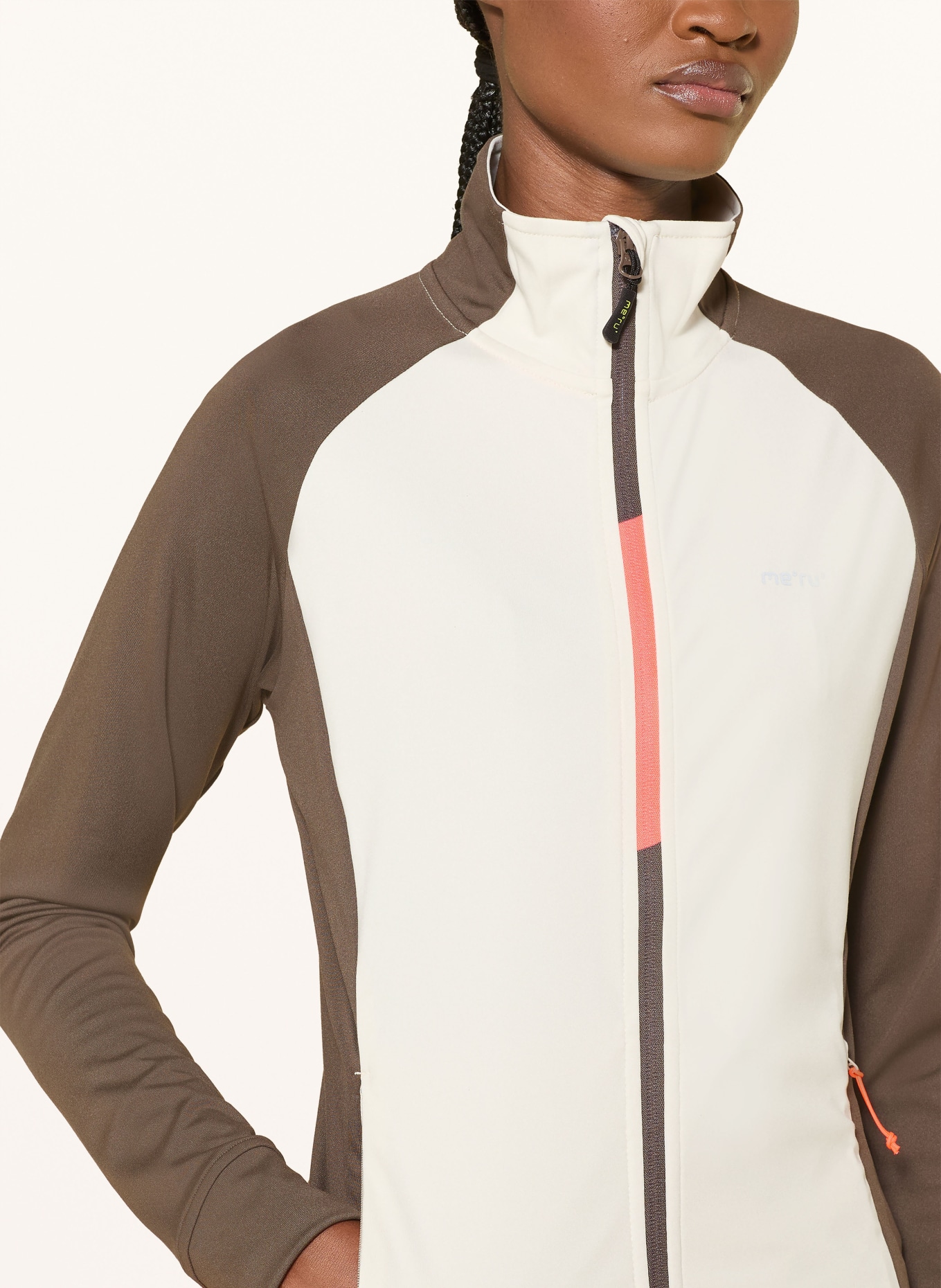 me°ru' MONTIJO-tussenlaagjas: CRÈME / KAKI