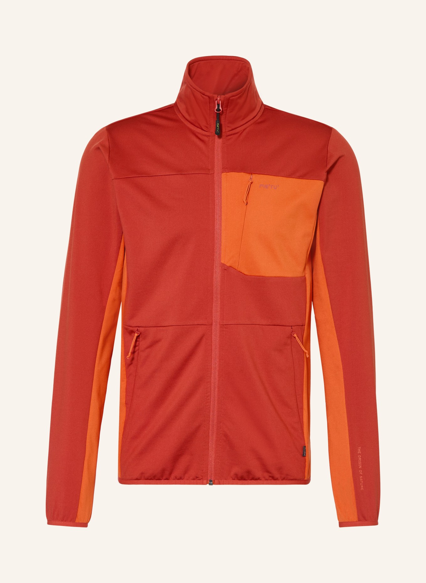 me°ru' Funktionsjacke REBORDOSA: DUNKELROT / DUNKELORANGE