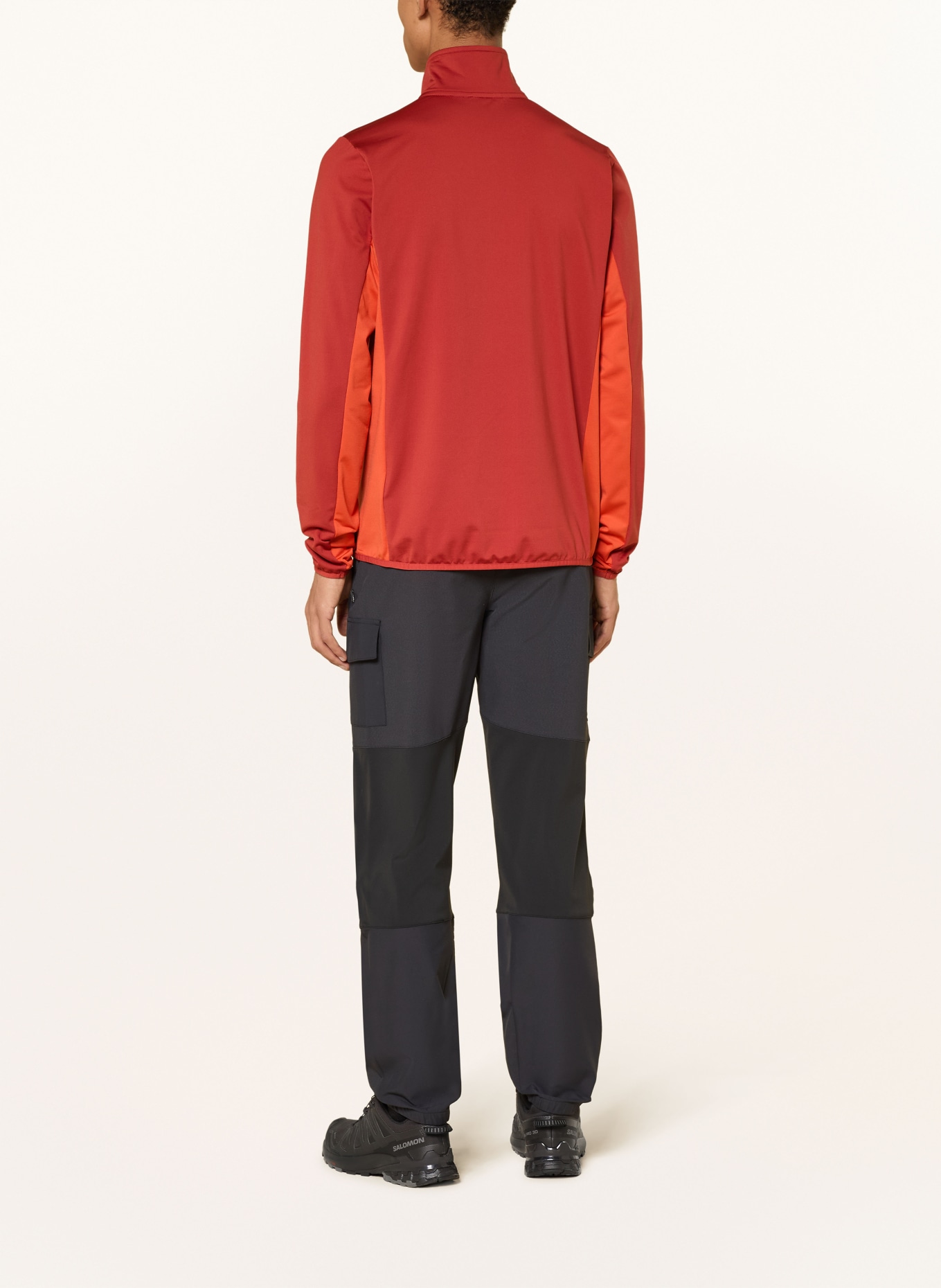 me°ru' Funktionsjacke REBORDOSA: DUNKELROT / DUNKELORANGE