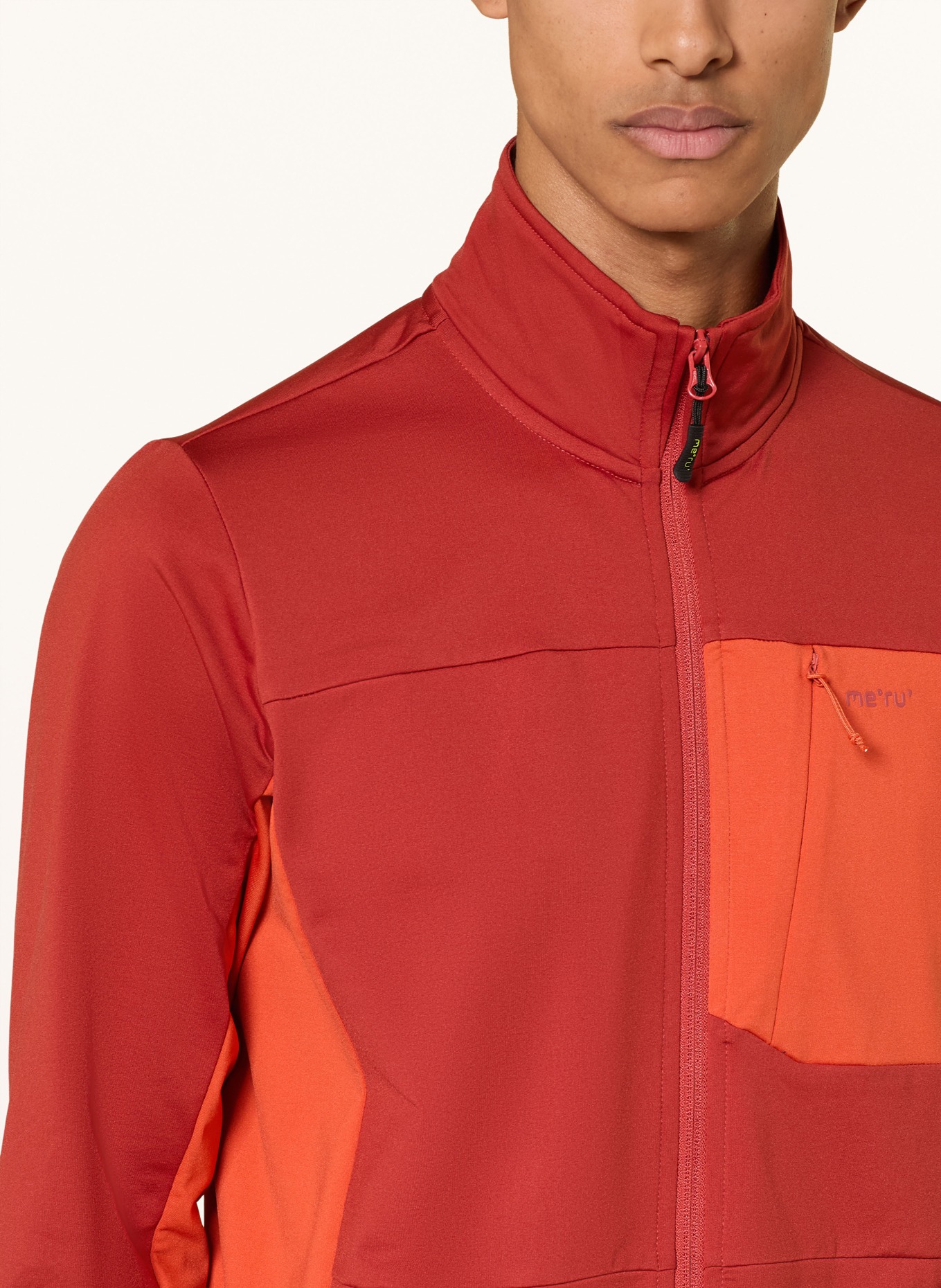 me°ru' Funktionsjacke REBORDOSA: DUNKELROT / DUNKELORANGE