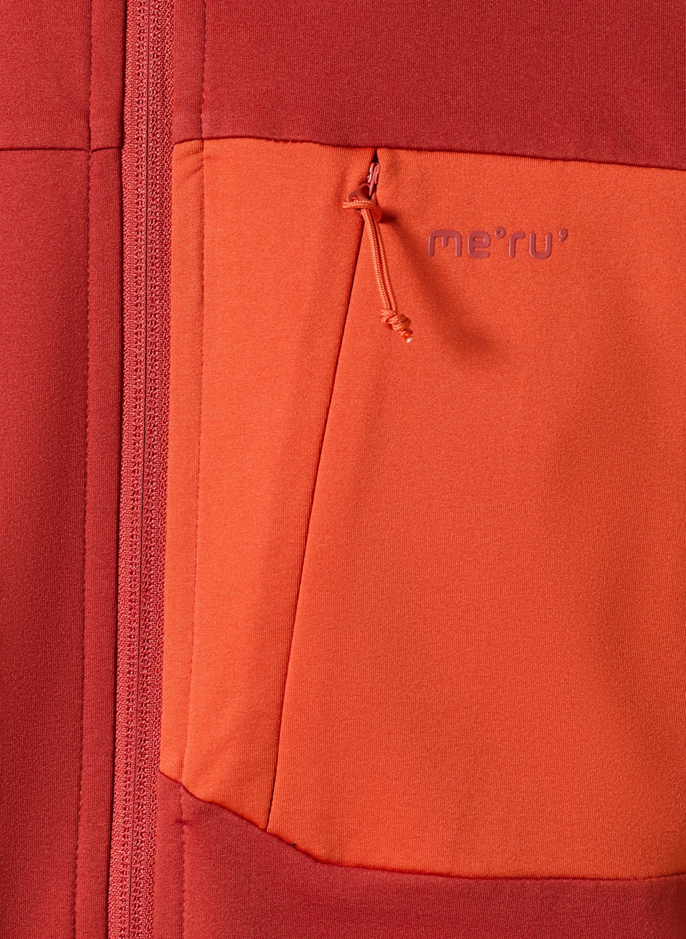 me°ru' Funktionsjacke REBORDOSA: DUNKELROT / DUNKELORANGE