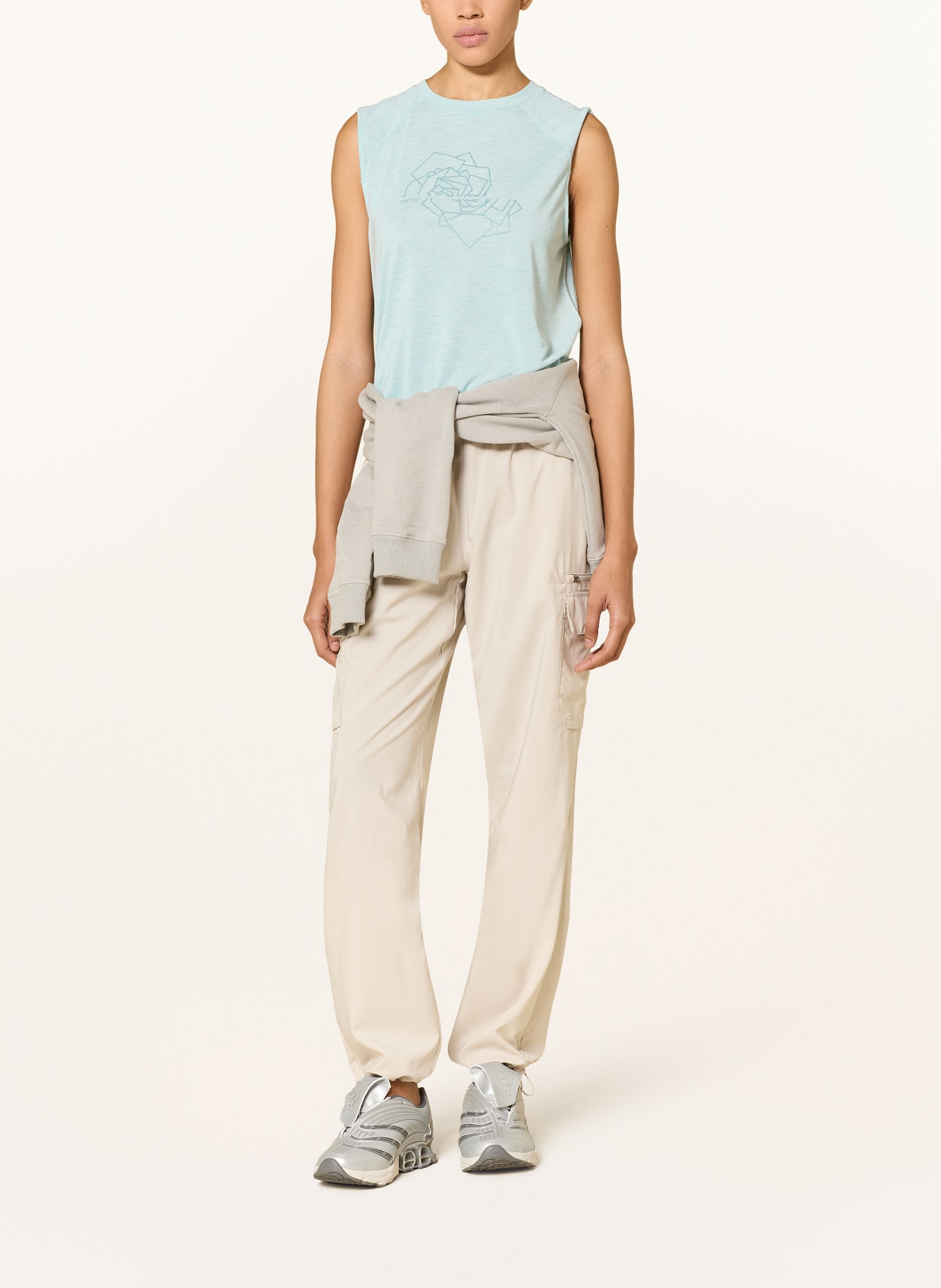 me°ru' Tanktop CAMACHA: LICHTBLAUW