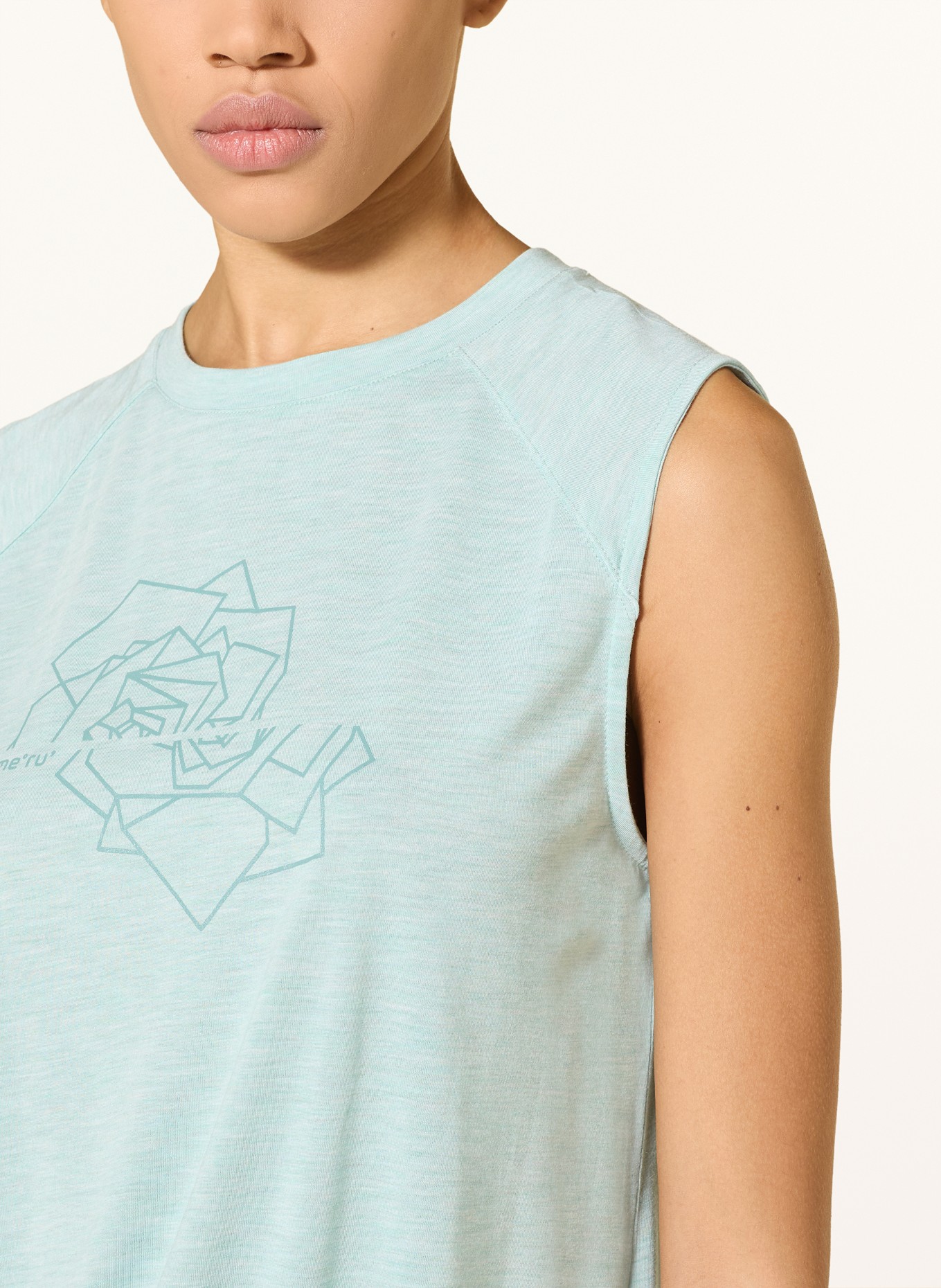 me°ru' Tanktop CAMACHA: LICHTBLAUW