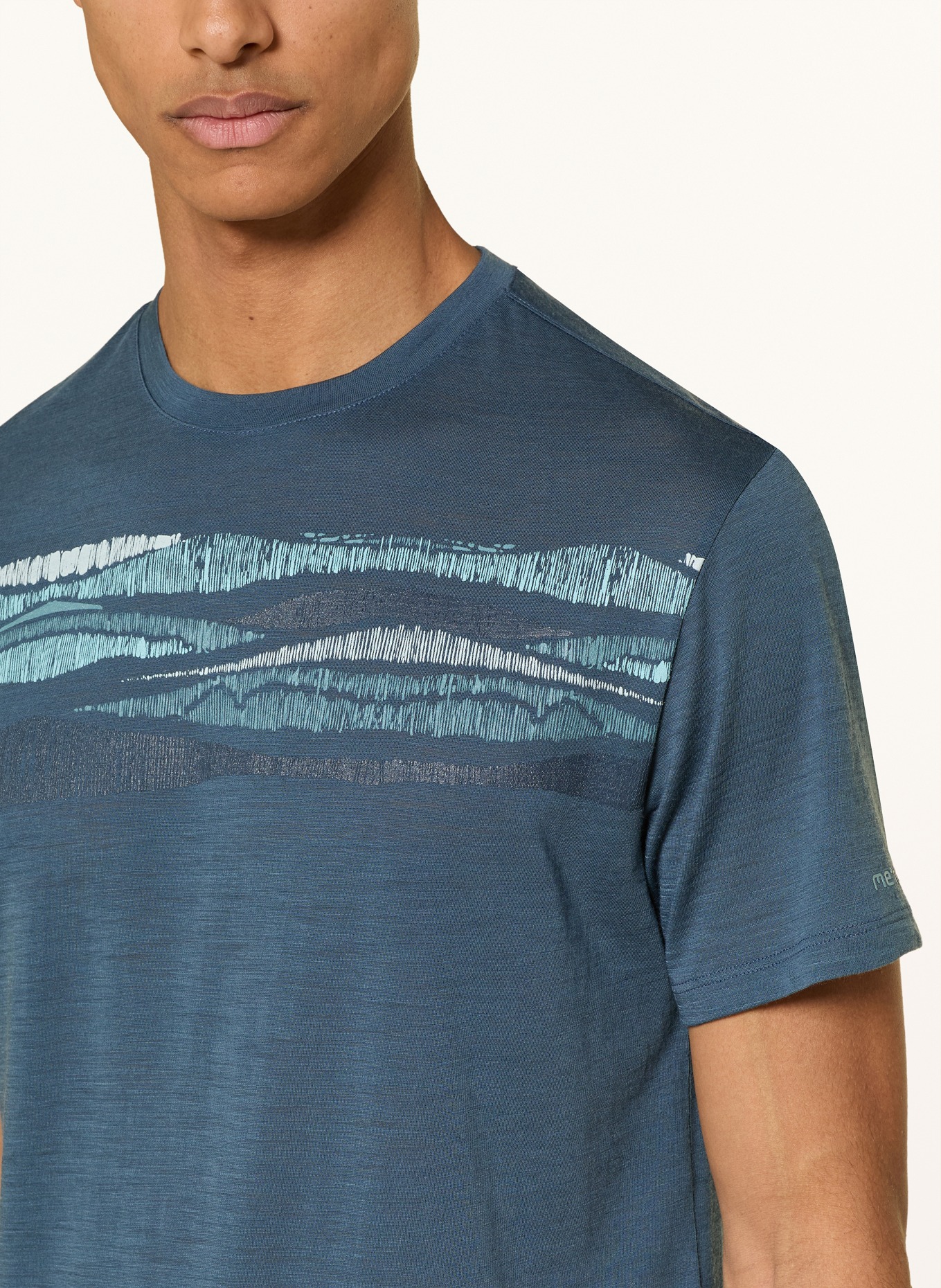 me°ru' T-shirt MURTOSA met merinowol: PETROL