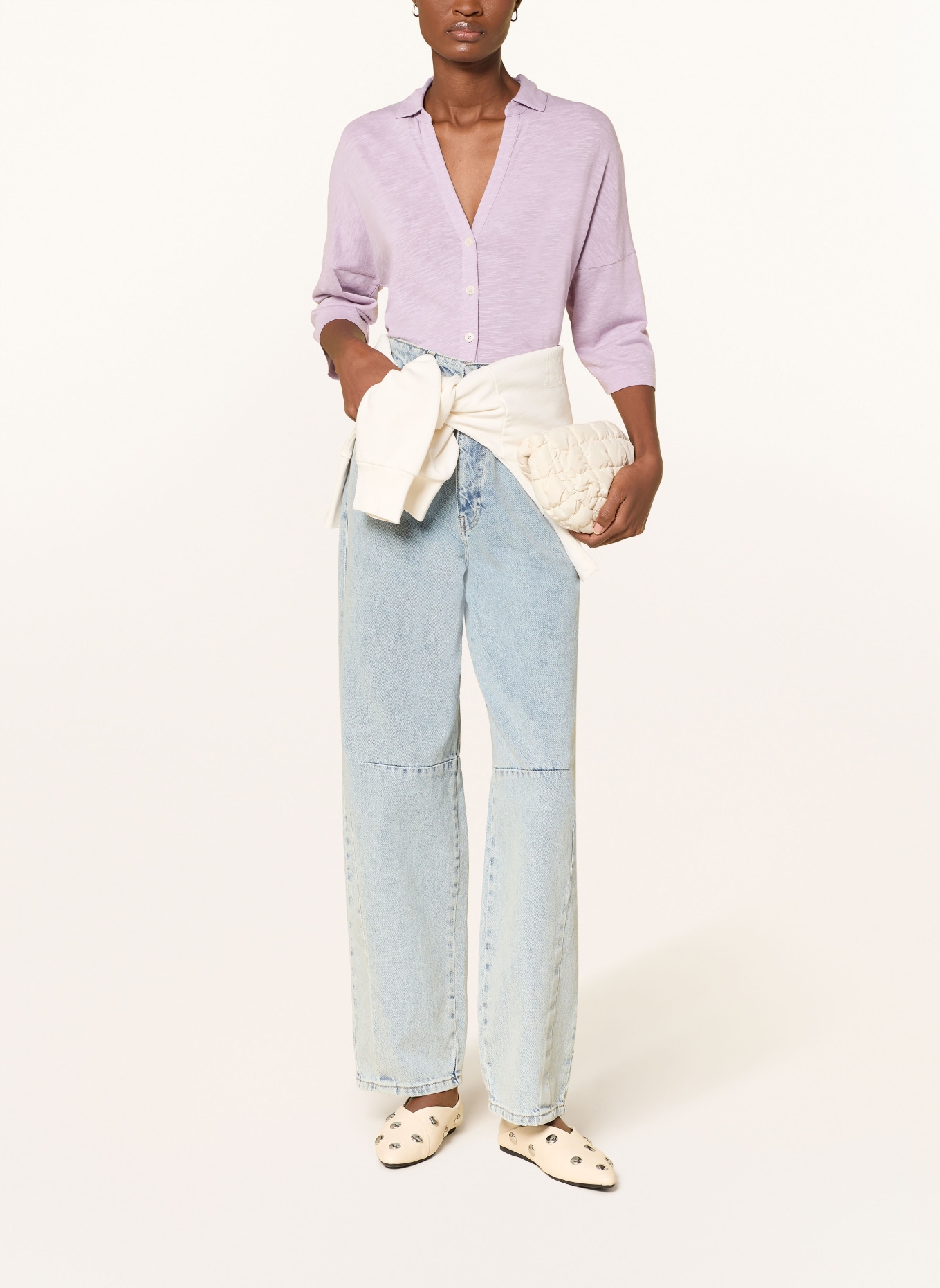 Marc O'Polo Jerseybluse mit 3/4-Arm: ROSÉ