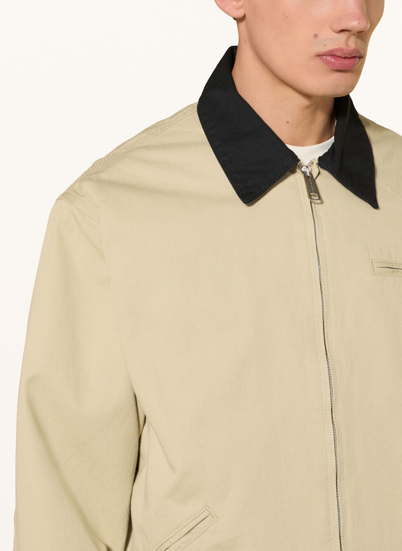 carhartt WIP OG DETROIT jacket: BEIGE / BLACK