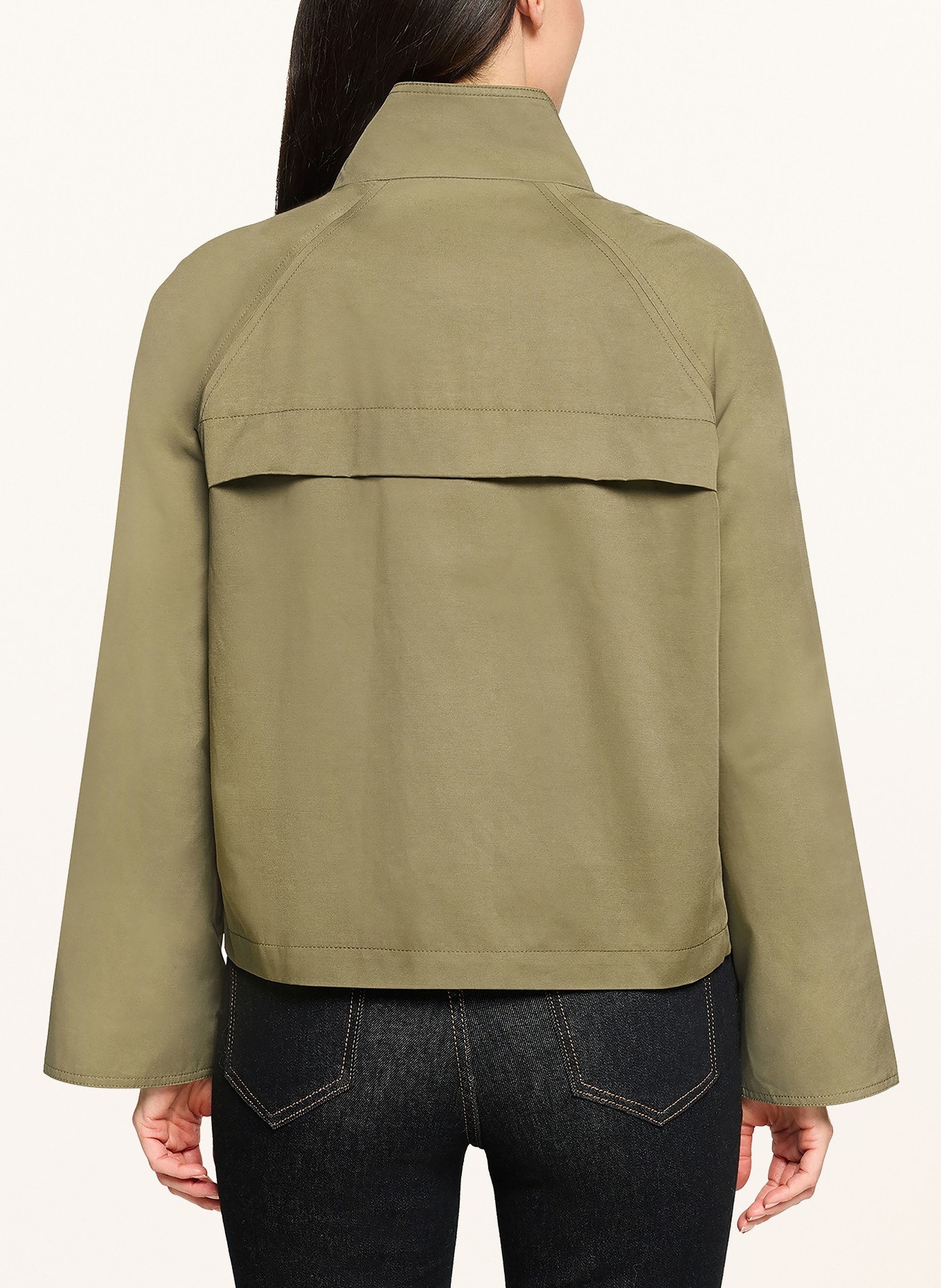 CARTOON jasje met pasjes: KAKI / LICHTGROEN / WIT