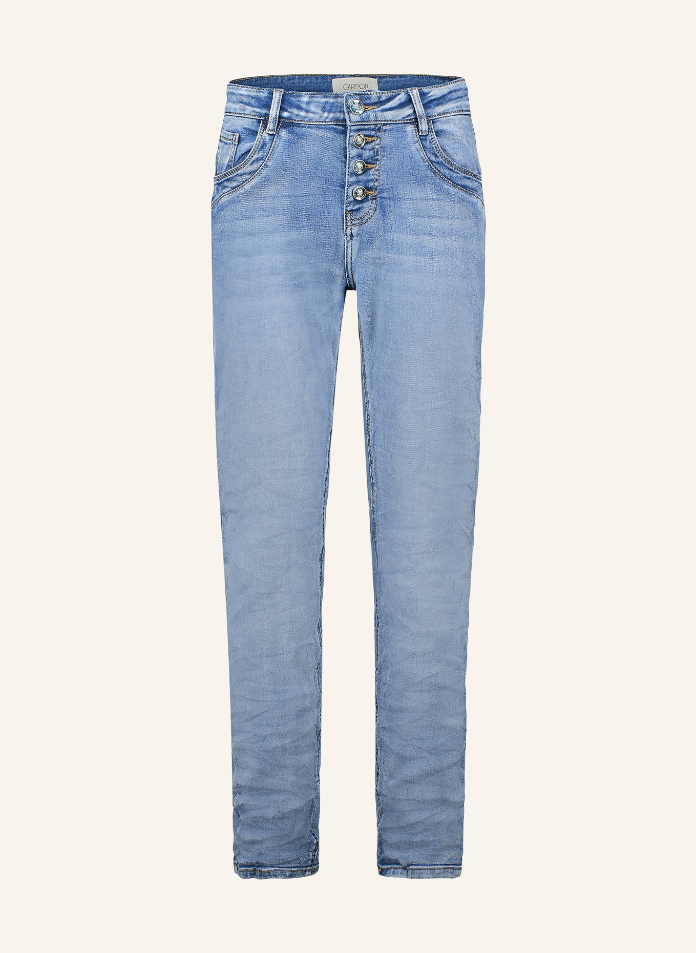 CARTOON Jeans met strass-steentjes: 8619 Middle Blue Denim