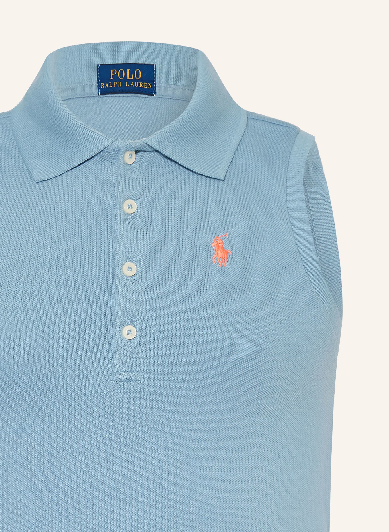 POLO RALPH LAUREN Polo piqué: BLEU CLAIR