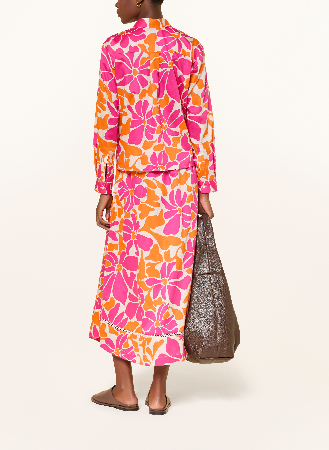 Smith & Soul Hemdbluse: PINK / CREME / ORANGE