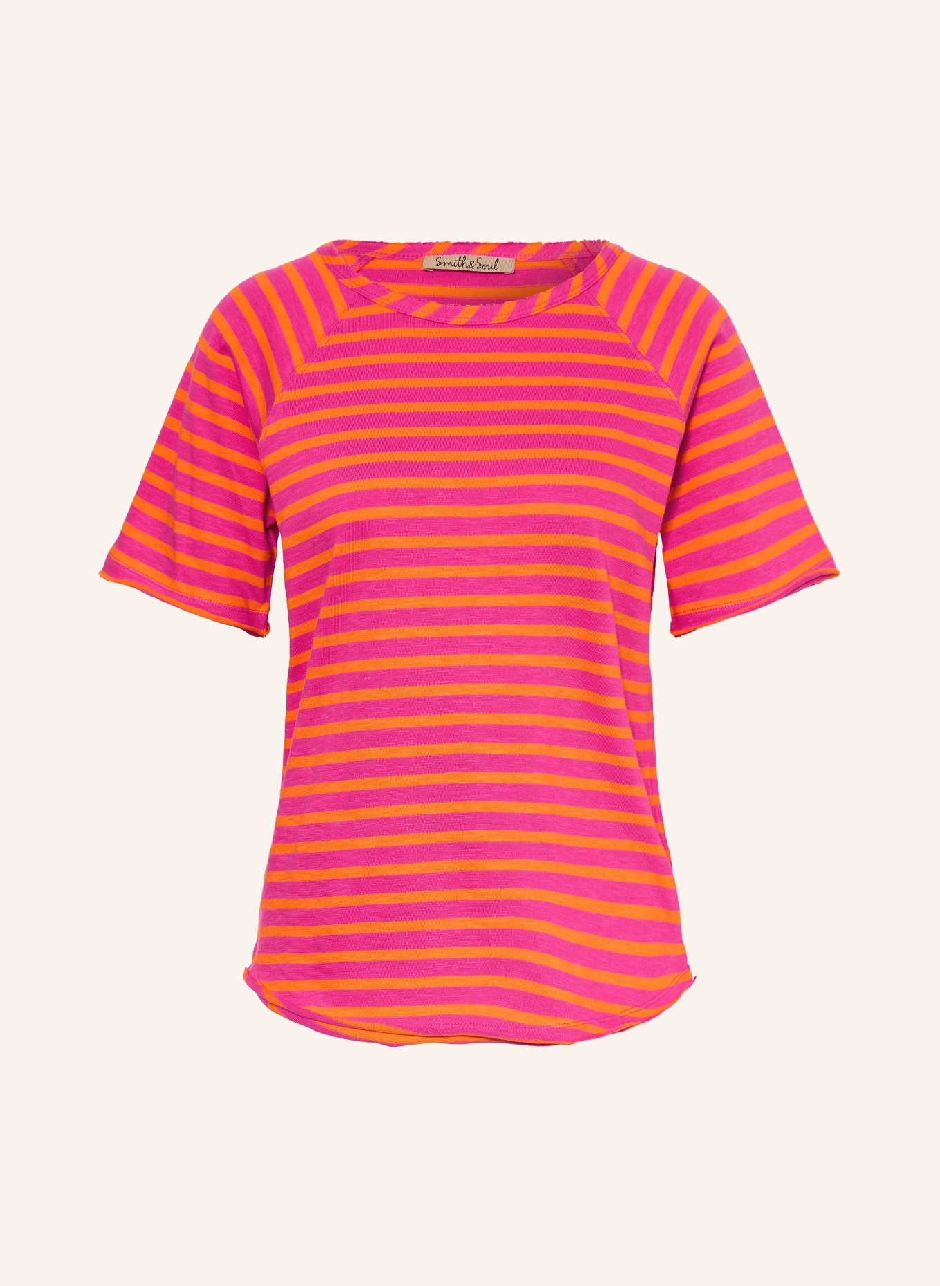 Smith & Soul T-Shirt: ORANGE / PINK