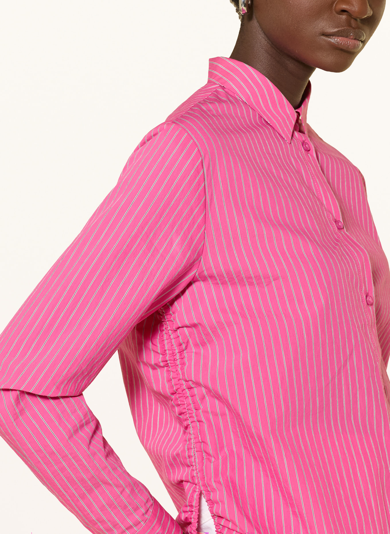 Smith & Soul Hemdbluse: PINK / WEISS / SCHWARZ