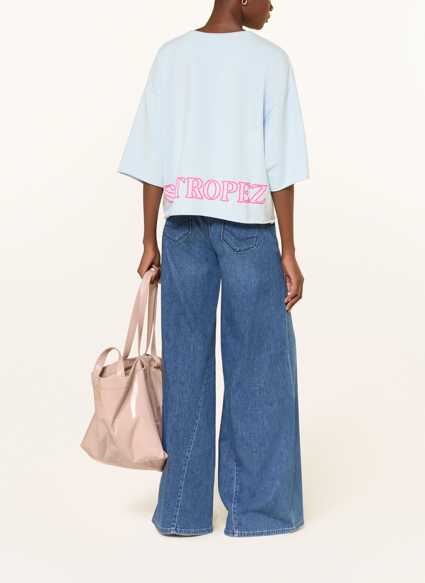 Smith & Soul Sweatshirt mit 3/4-Arm: HELLBLAU / ROSA / PINK