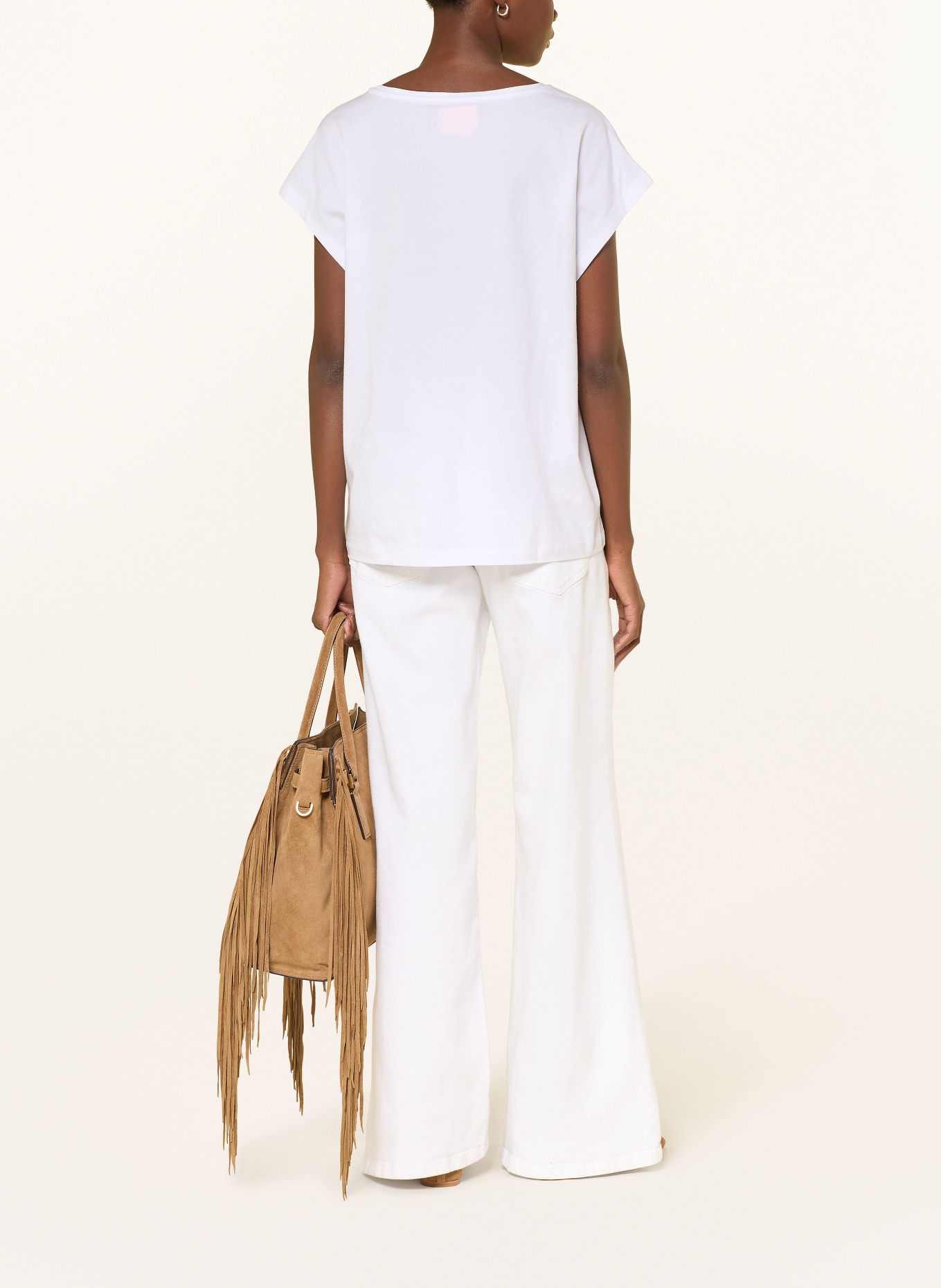 Smith & Soul Chemise oversize: BLANC / ROSE FUCHSIA / BLEU CLAIR