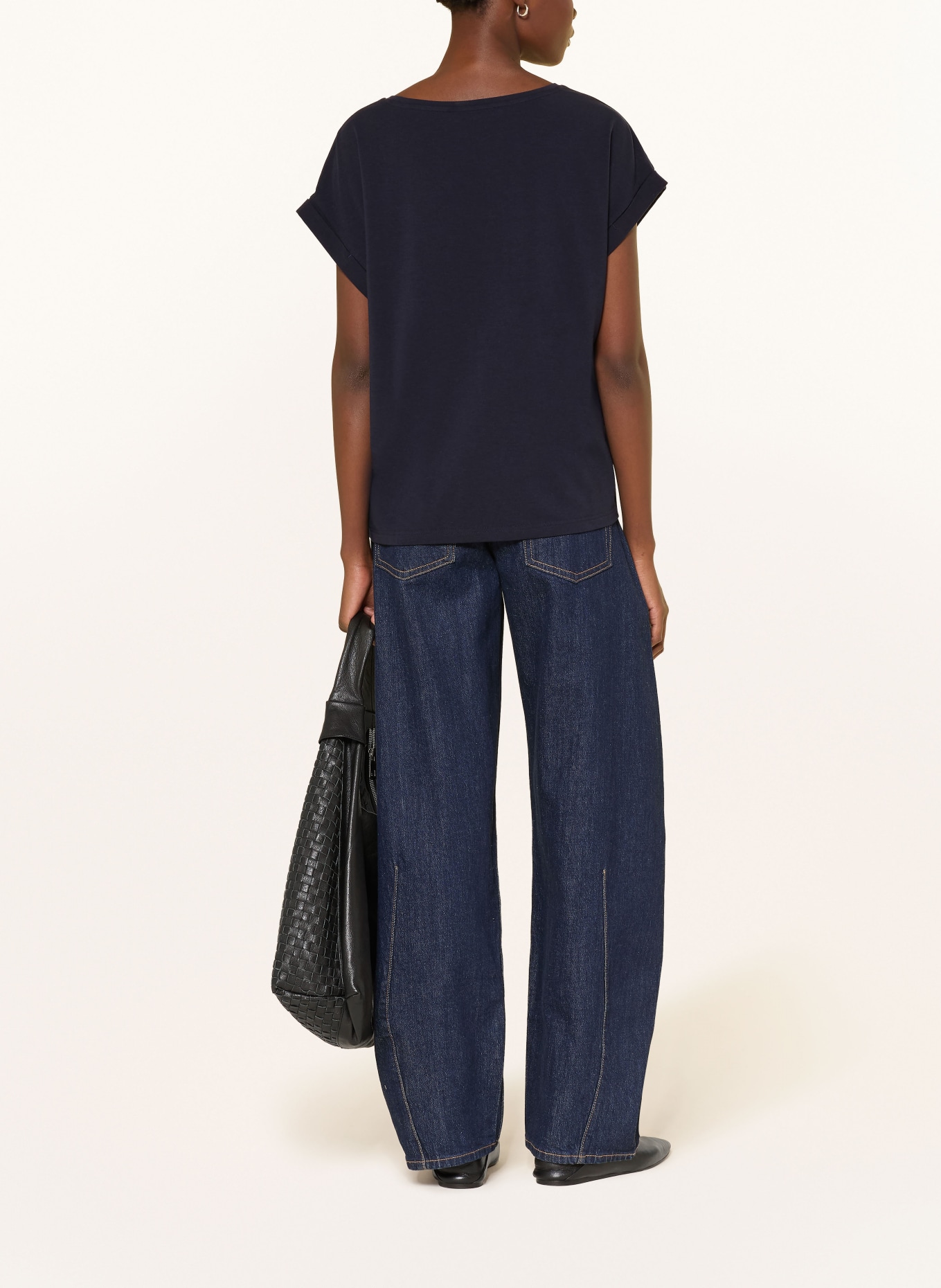 Smith & Soul Koszulka oversize: GRANATOWY