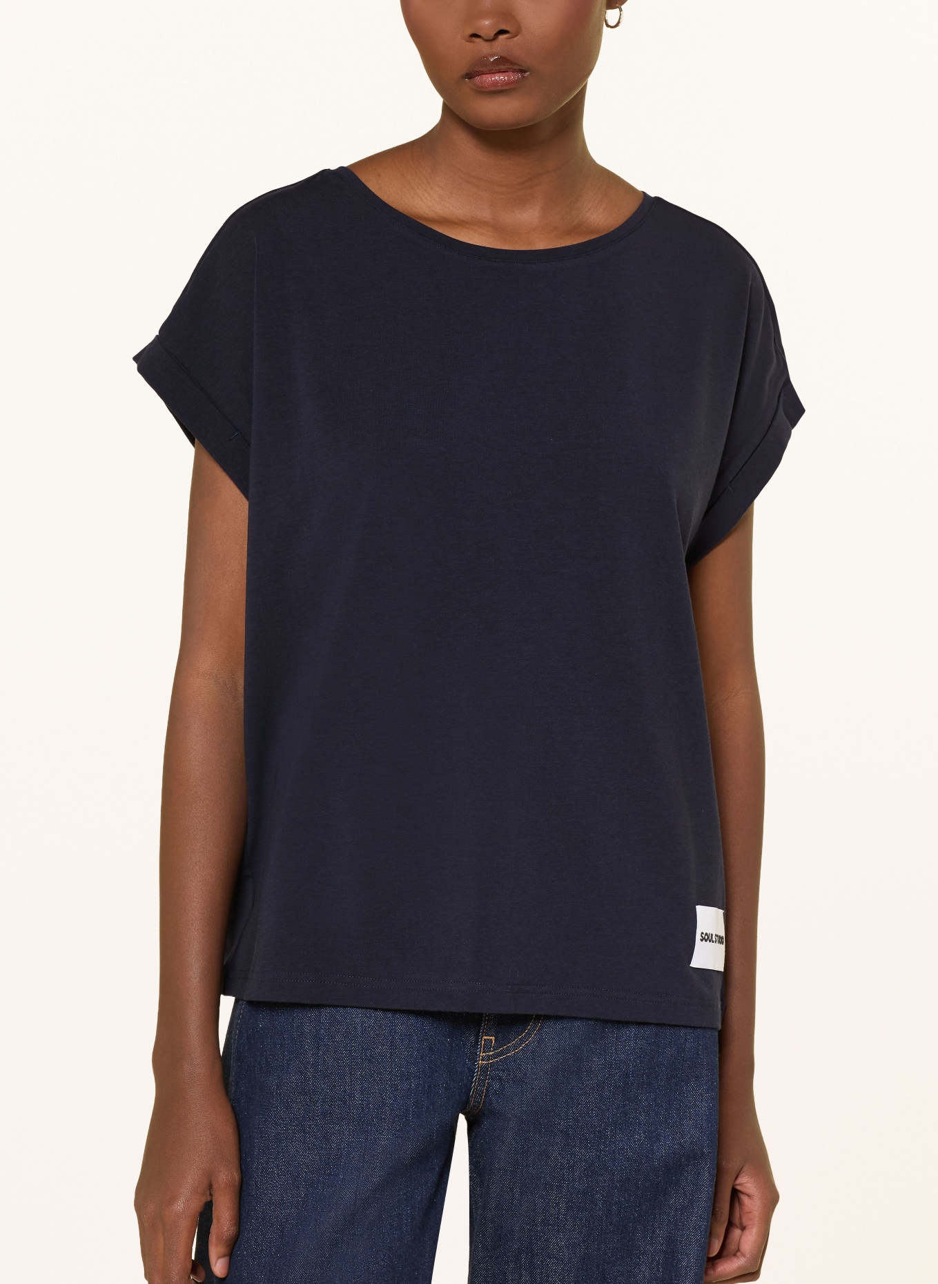 Smith & Soul Koszulka oversize: GRANATOWY