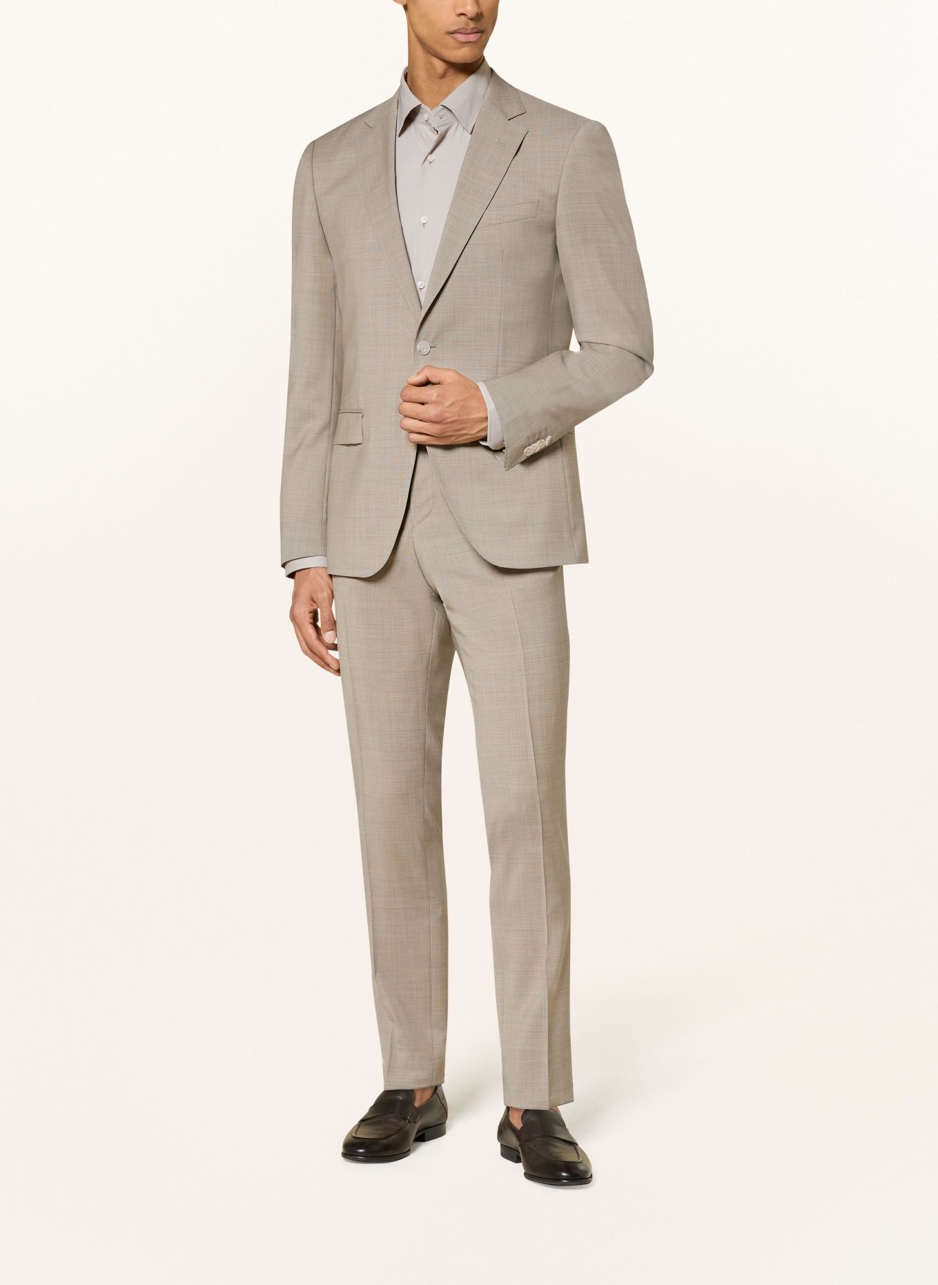 BOSS SUIT HUGE Slim Fit: BEIGE