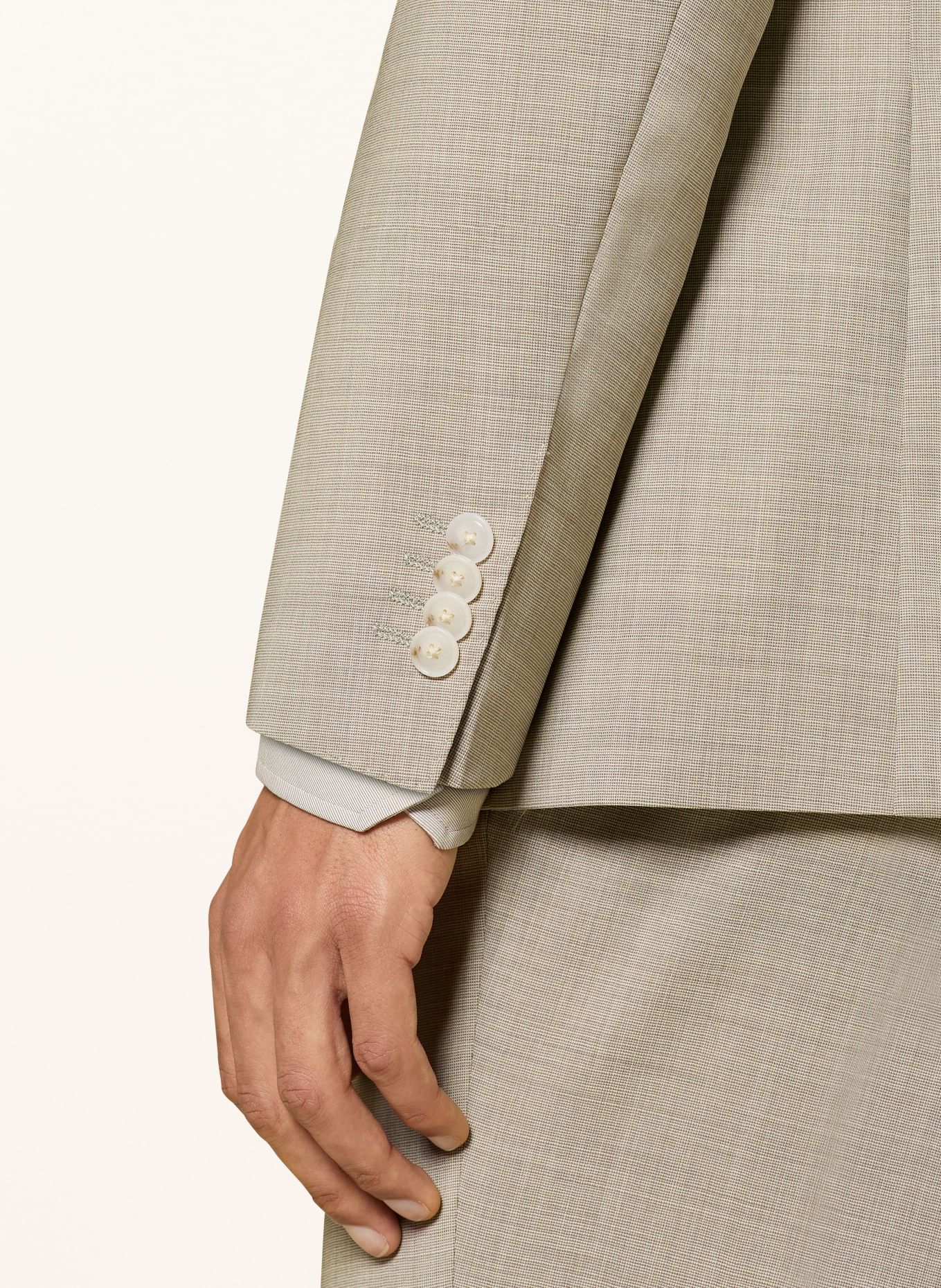 BOSS SUIT HUGE Slim Fit: BEIGE