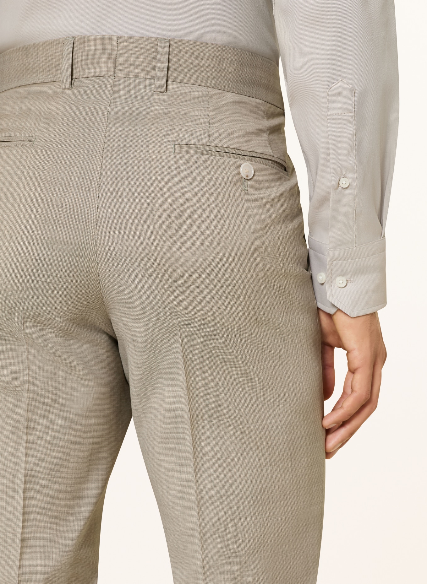 BOSS SUIT HUGE Slim Fit: BEIGE