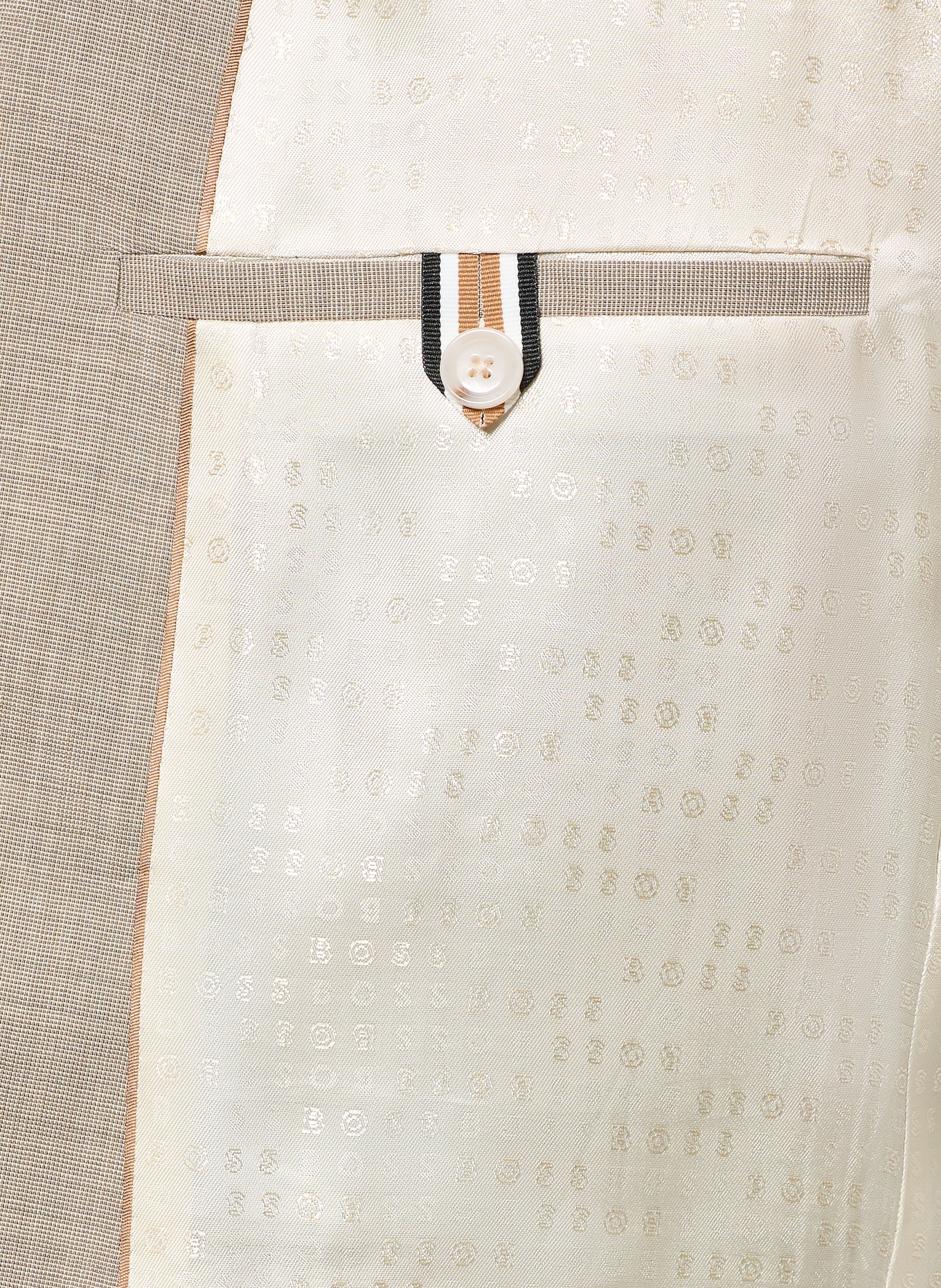 BOSS SUIT HUGE Slim Fit: BEIGE