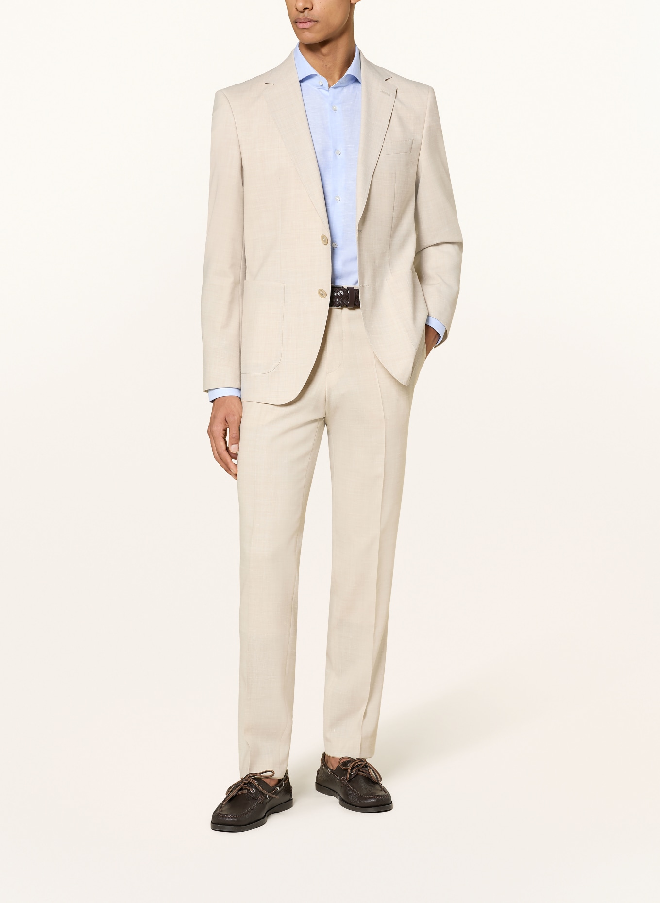 BOSS Anzughose LENON Regular Fit: 286 OPEN BEIGE