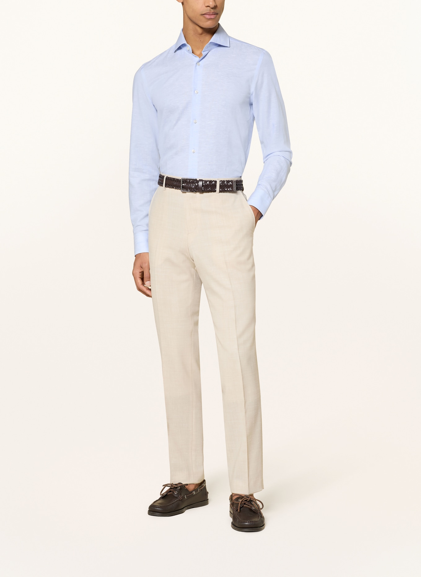 BOSS Anzughose LENON Regular Fit: 286 OPEN BEIGE