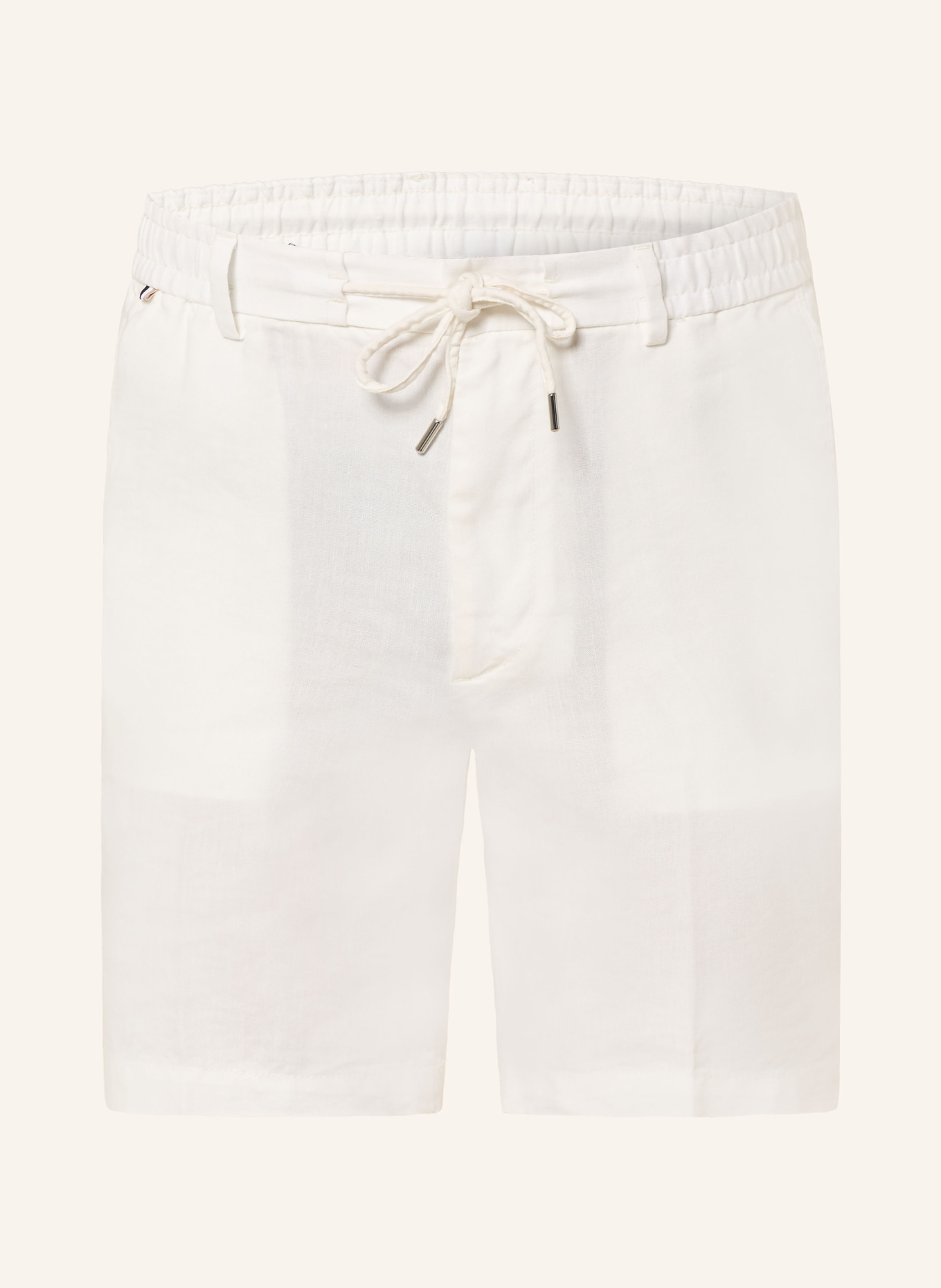 BOSS Short KANE avec lin: BLANC