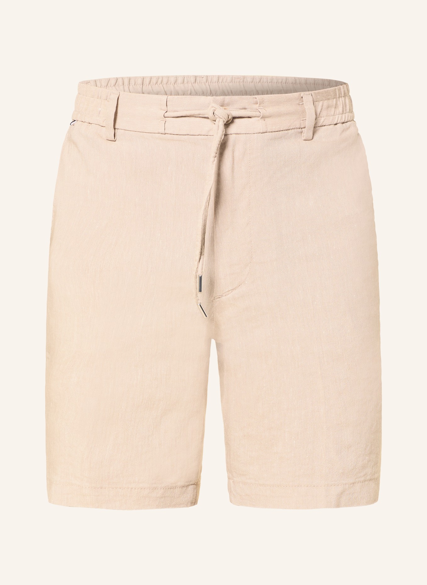 BOSS Shorts KANE mit Leinen: HELLBRAUN