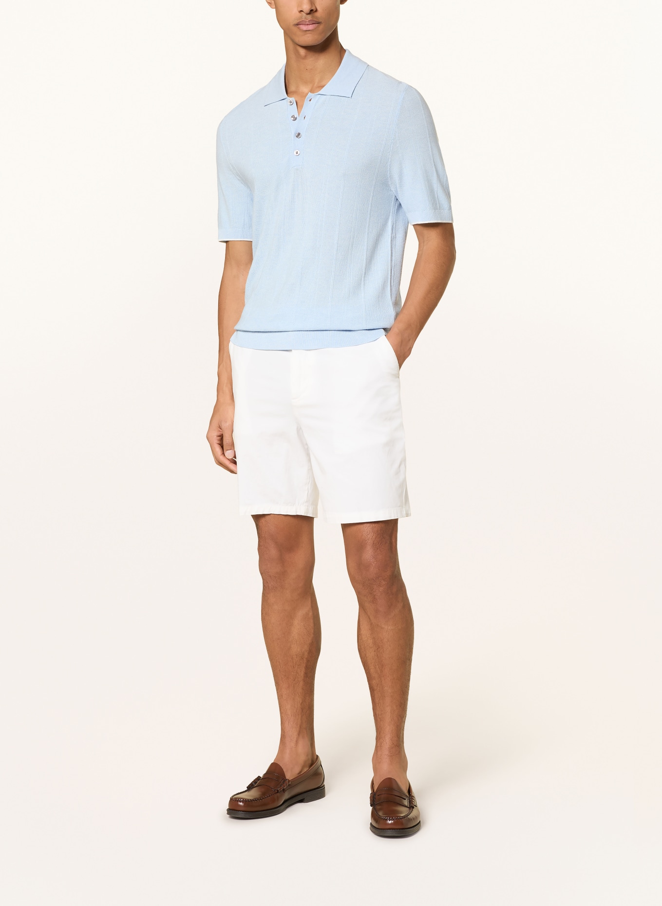 BOSS Chinoshorts KANE Modern Regular Fit: WEISS