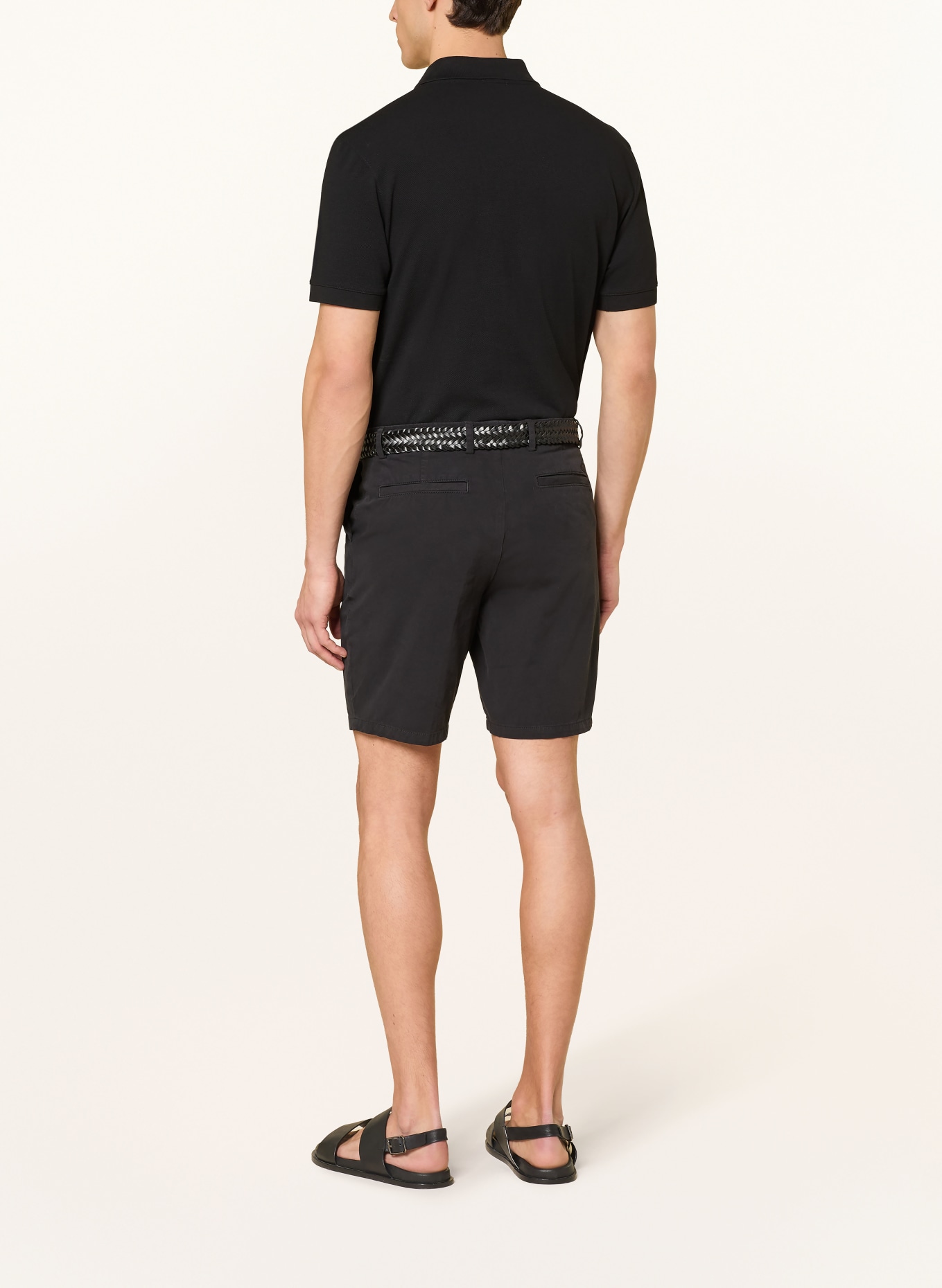 BOSS Short chino KANE Coupe moderne régulière: NOIR