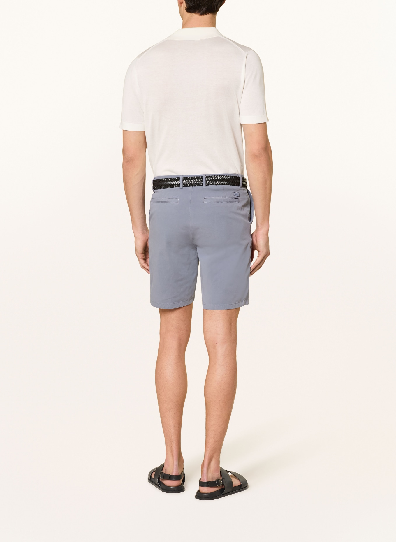 BOSS Short chino KANE Coupe moderne régulière: BLEU CLAIR