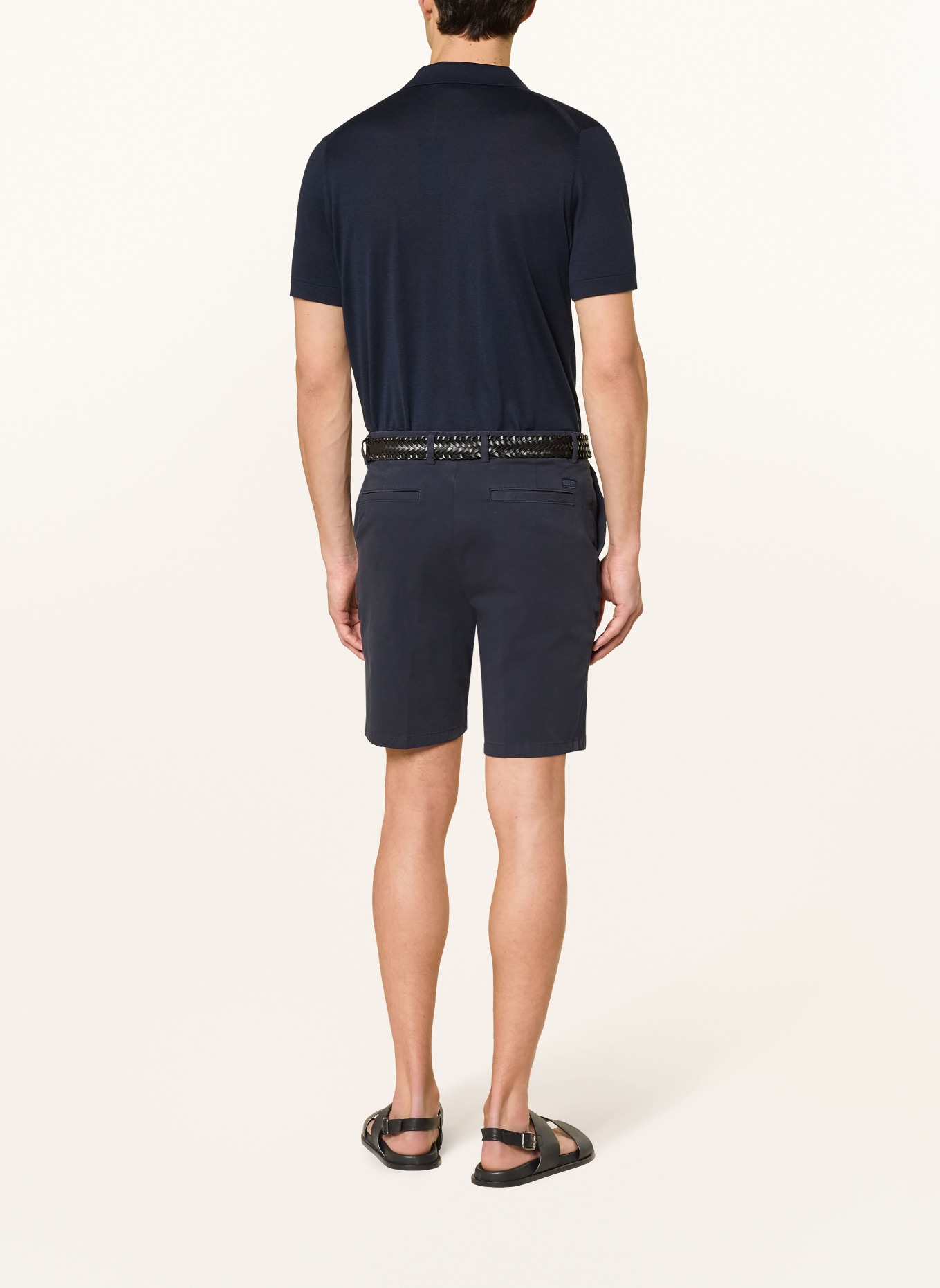 BOSS Short chino KANE Coupe moderne régulière: BLEU FONCÉ