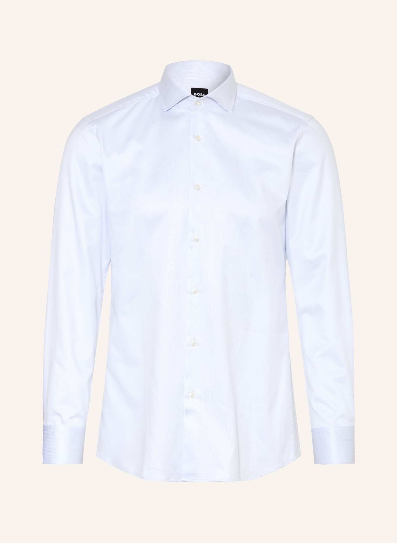 BOSS Hemd HANK Slim Fit: WEISS / HELLBLAU