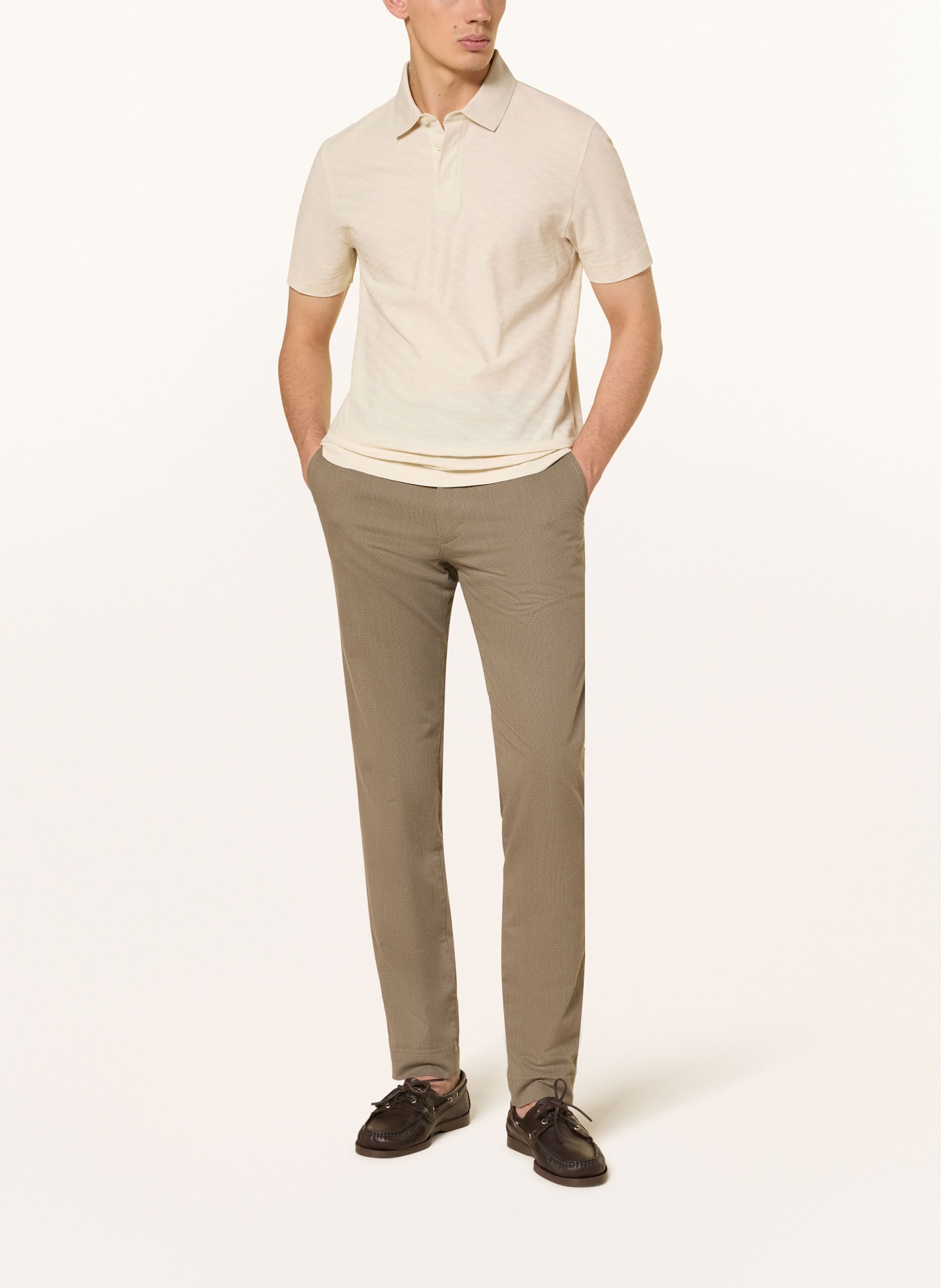 BOSS Dzianinowa koszulka polo PACK: BEŻOWY