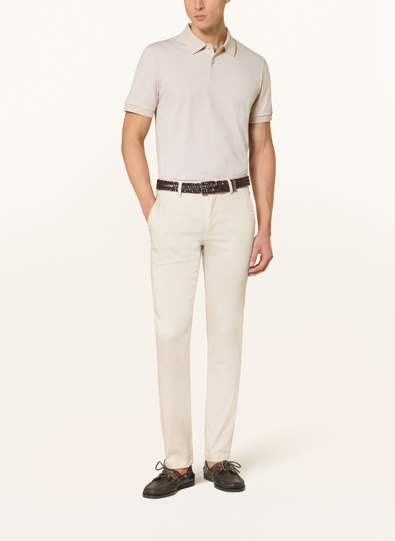 BOSS Polo piqué PARLAY: BEIGE