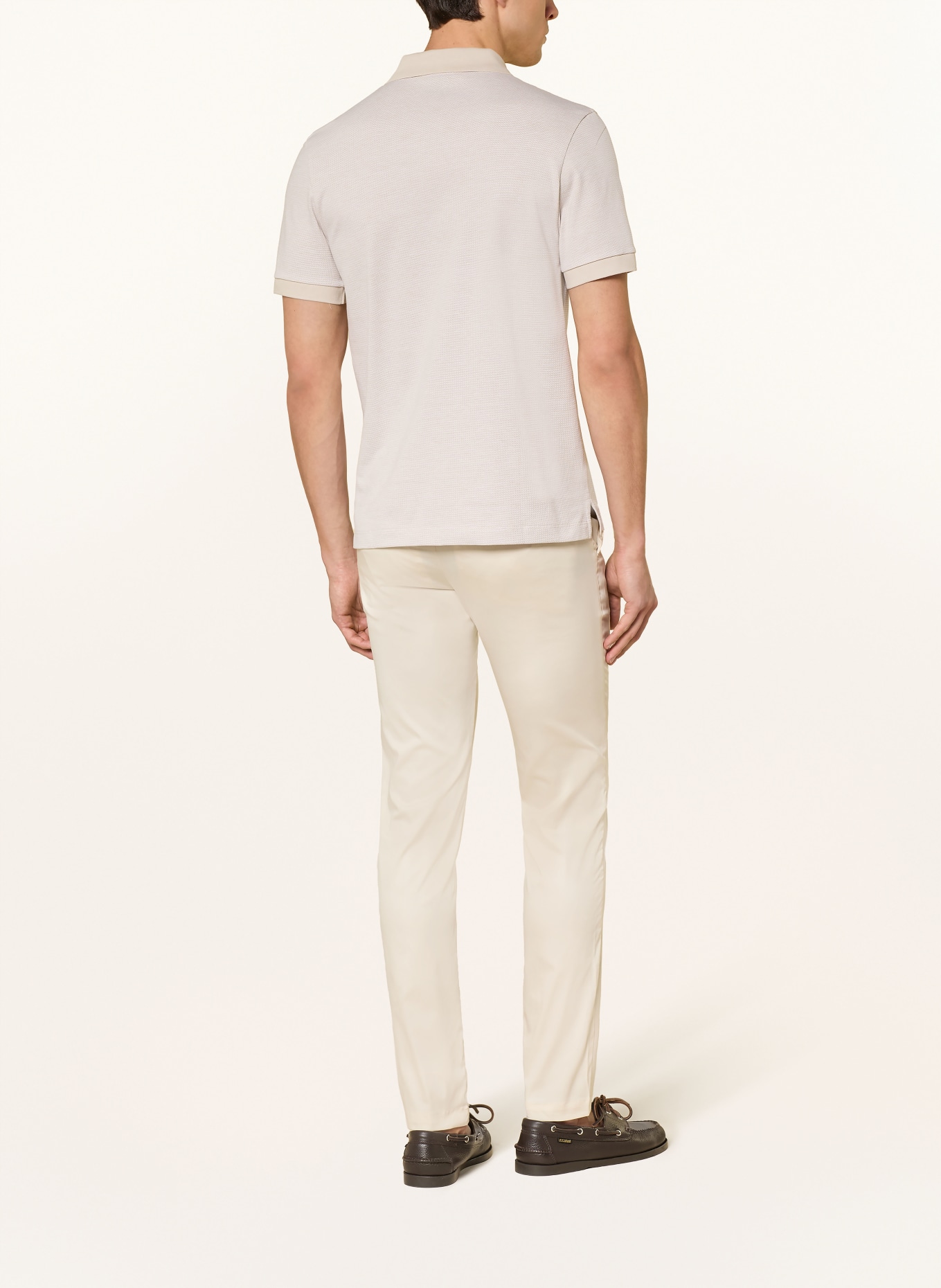 BOSS Polo piqué PARLAY: BEIGE