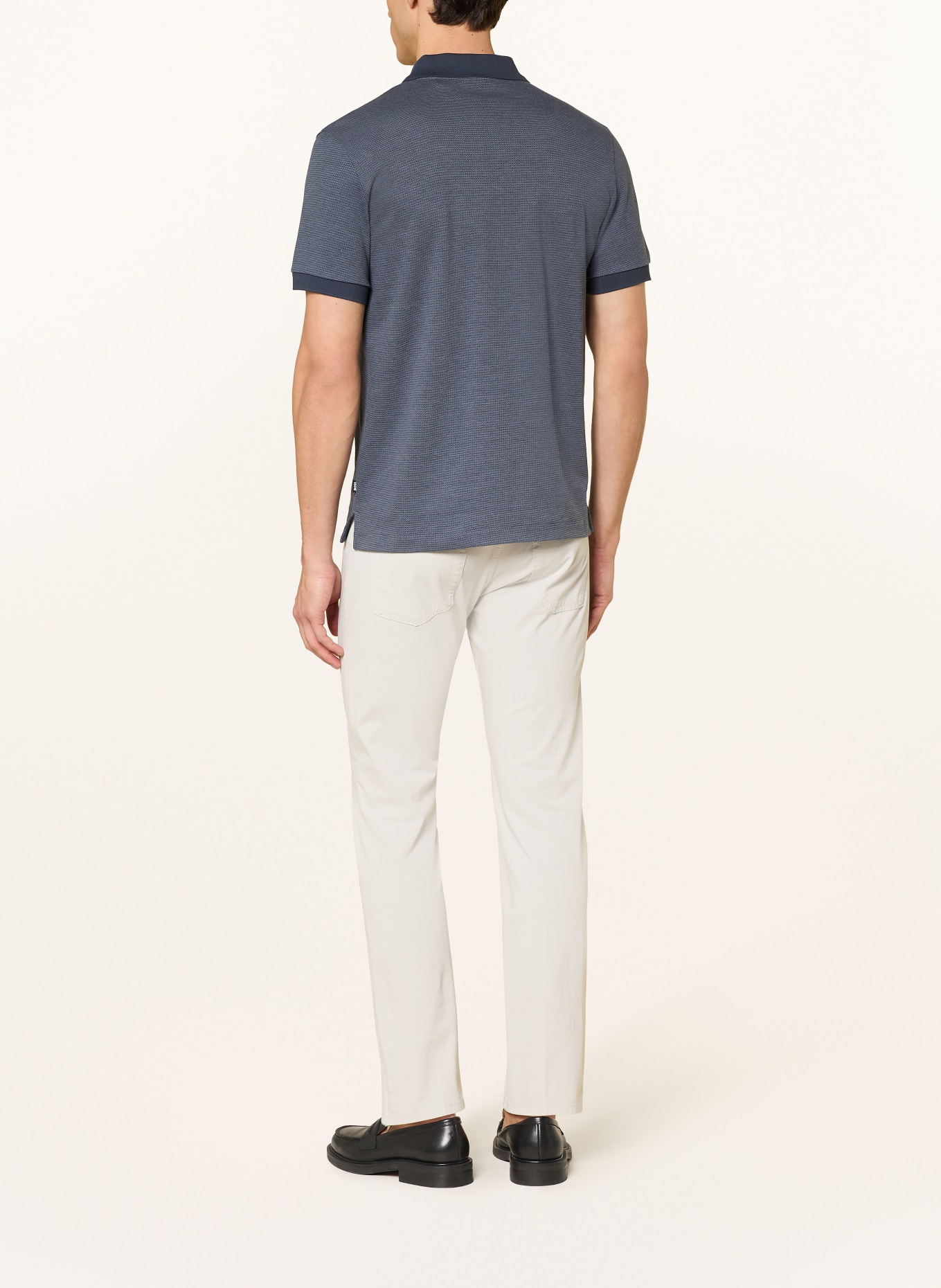 BOSS Polo piqué PARLAY: BLEU