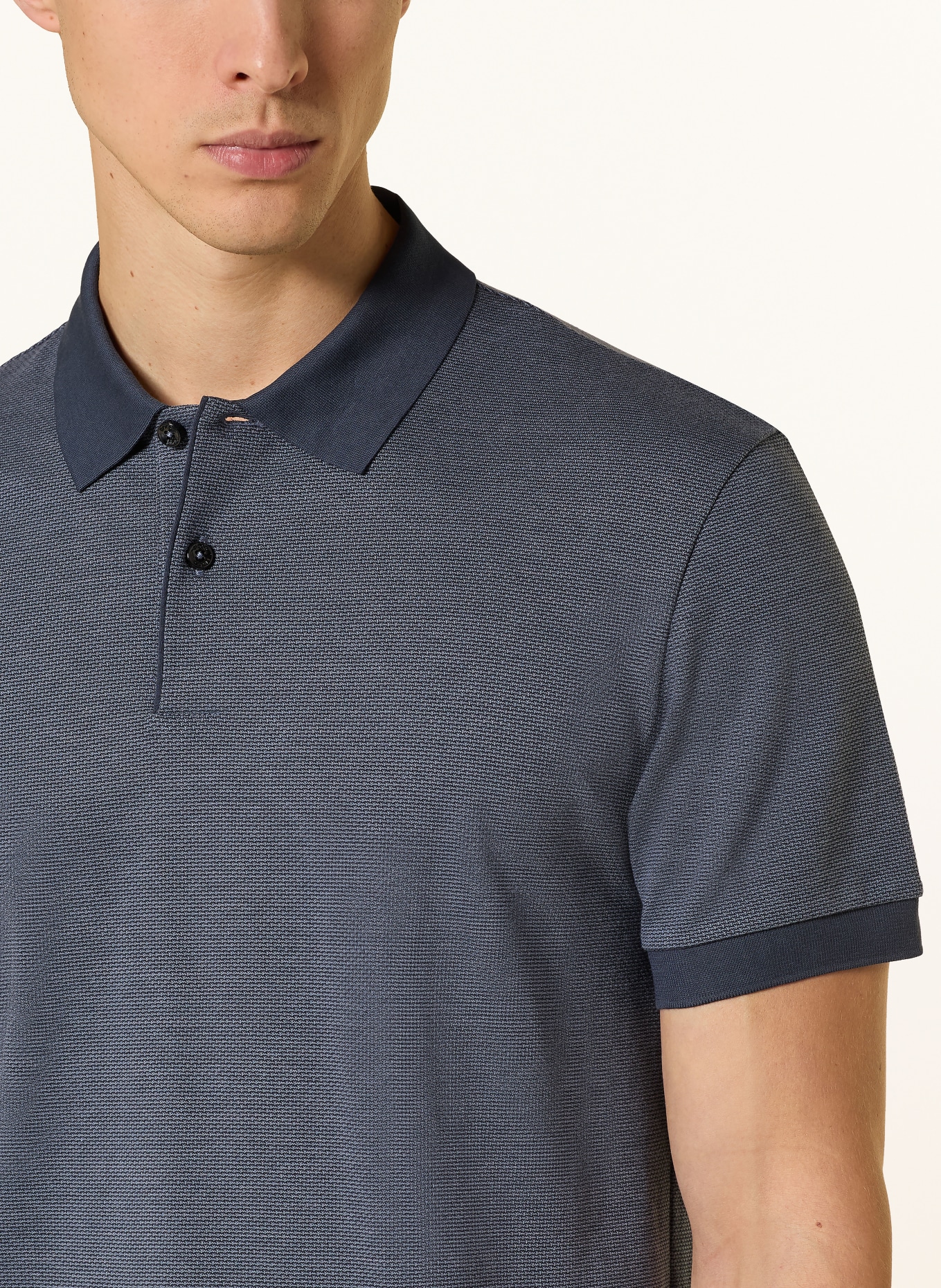 BOSS Polo piqué PARLAY: BLEU