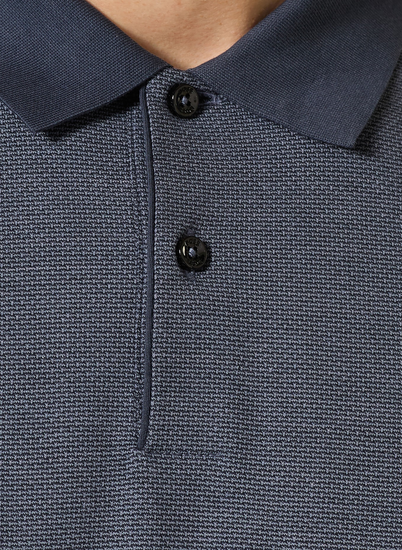 BOSS Polo piqué PARLAY: BLEU