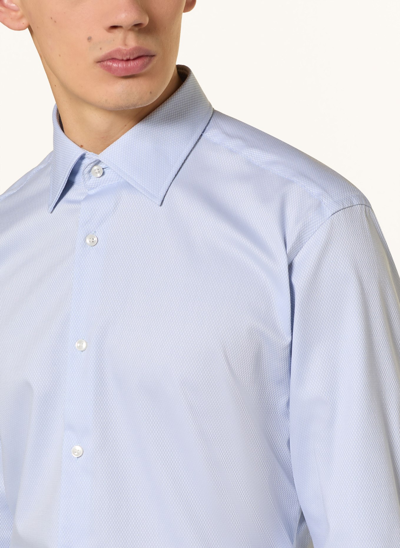 BOSS Overhemd JOE Regular Fit: LICHTBLAUW